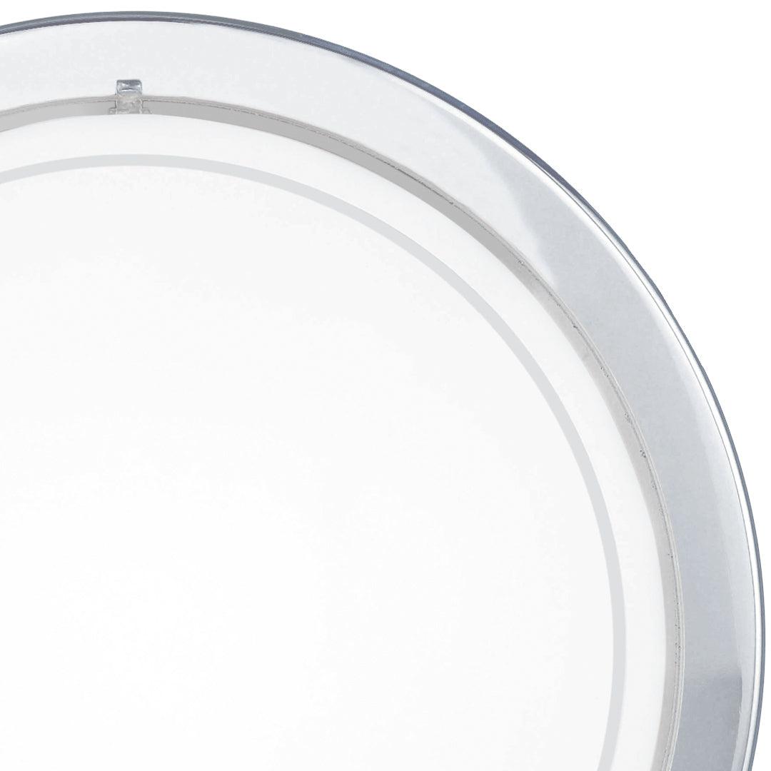 eglo planet 1 round chrome flush ceiling light kitchen lighting 