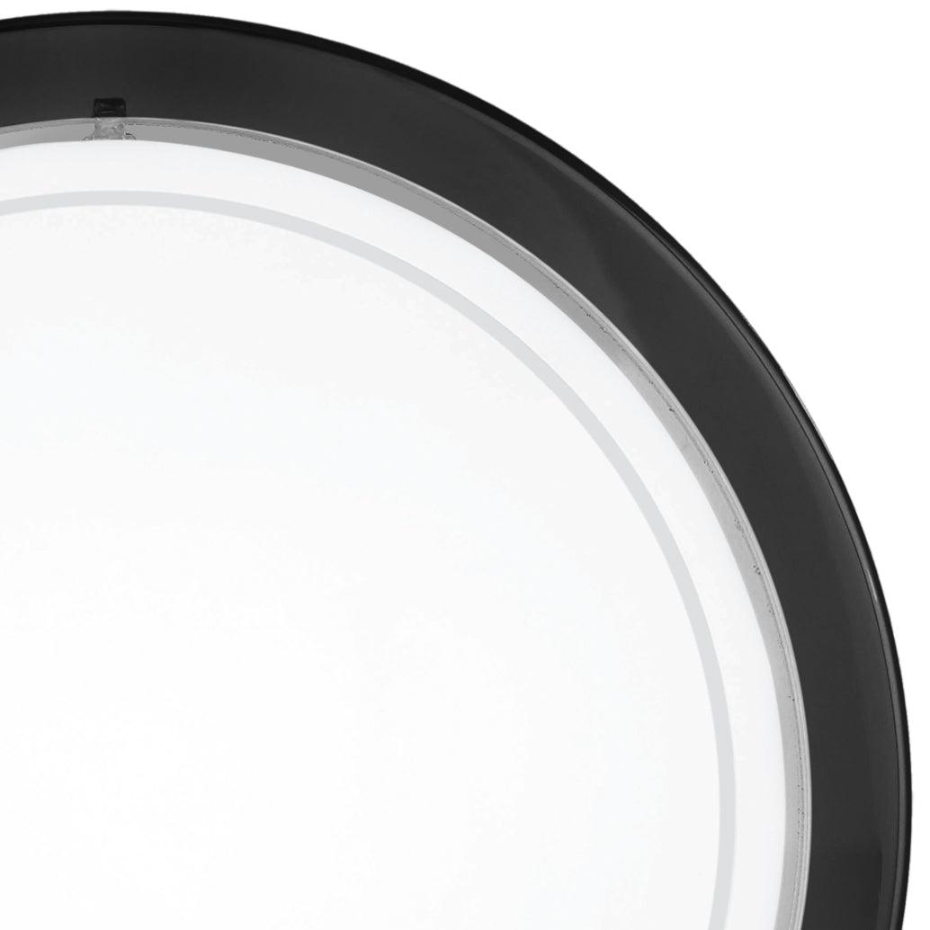 eglo planet 1 round black flush ceiling light kitchen lighting 