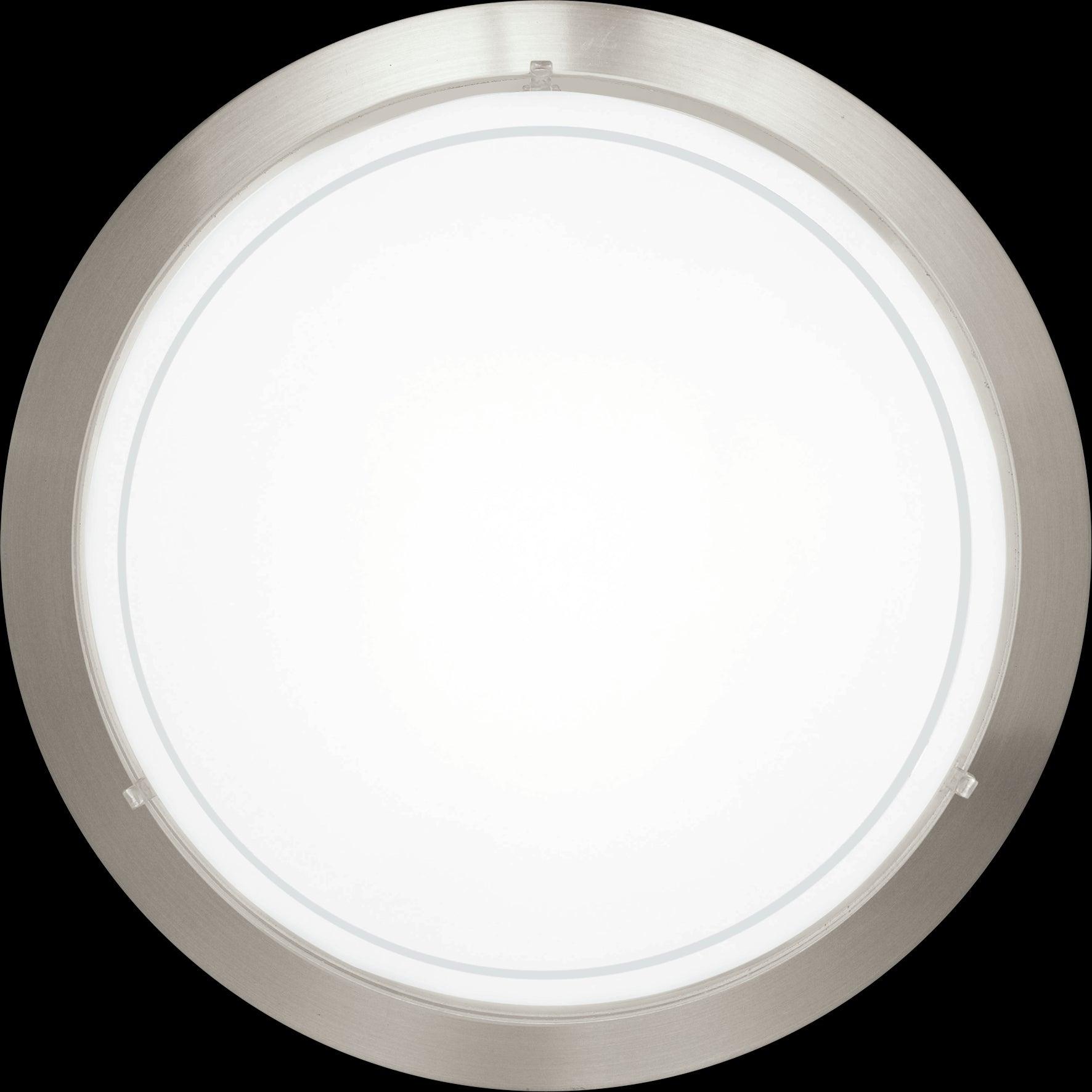 eglo planet 1 round nickel flush ceiling light living room image