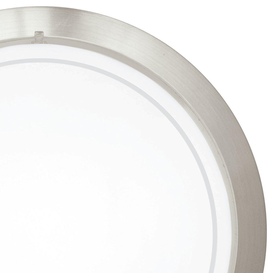 eglo planet 1 round nickel flush ceiling light kitchen lighting 