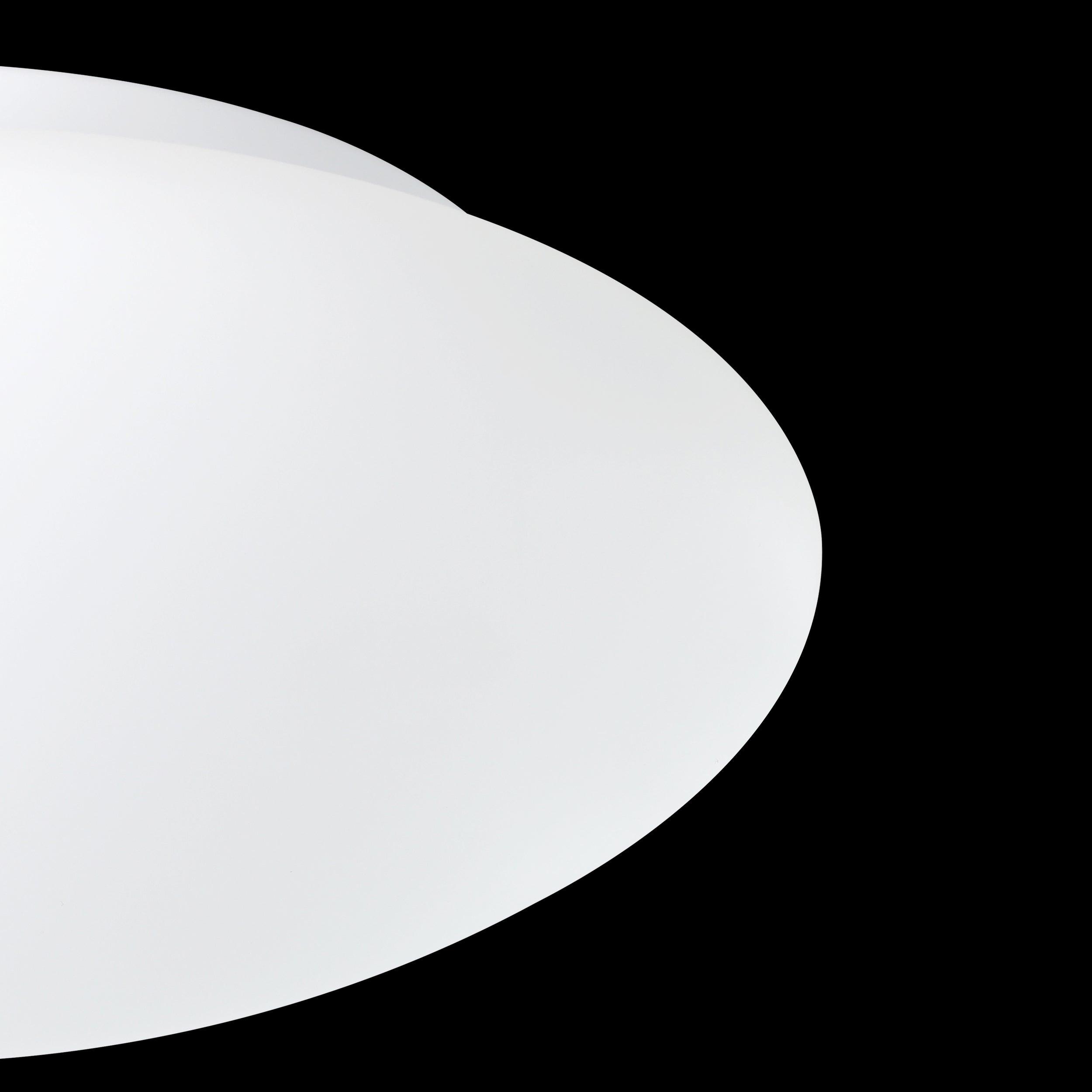 eglo ella white opal glass flush ceiling light hallway lighting 