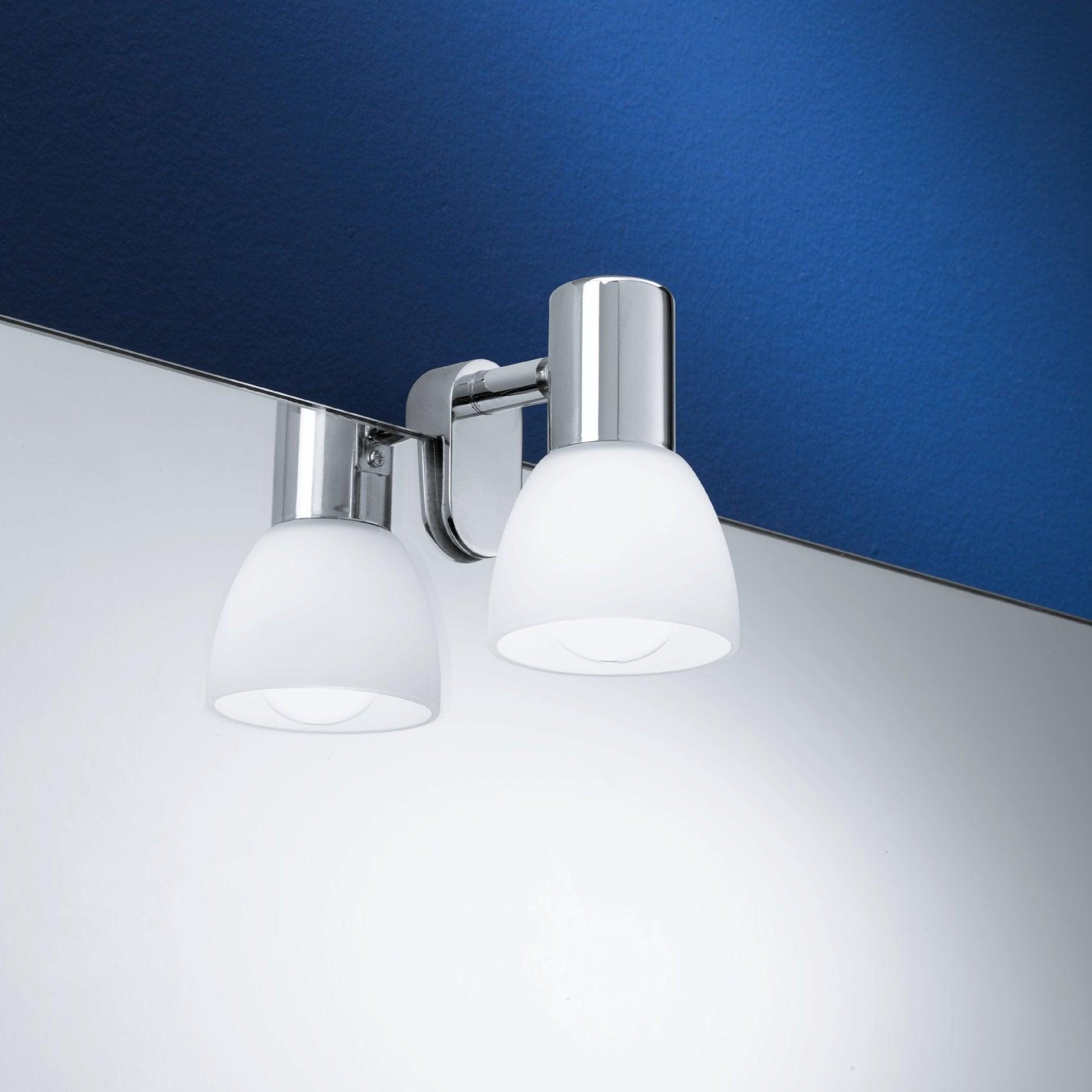 eglo sticker ip20 chrome bathroom wall mirror light kitchen lighting 