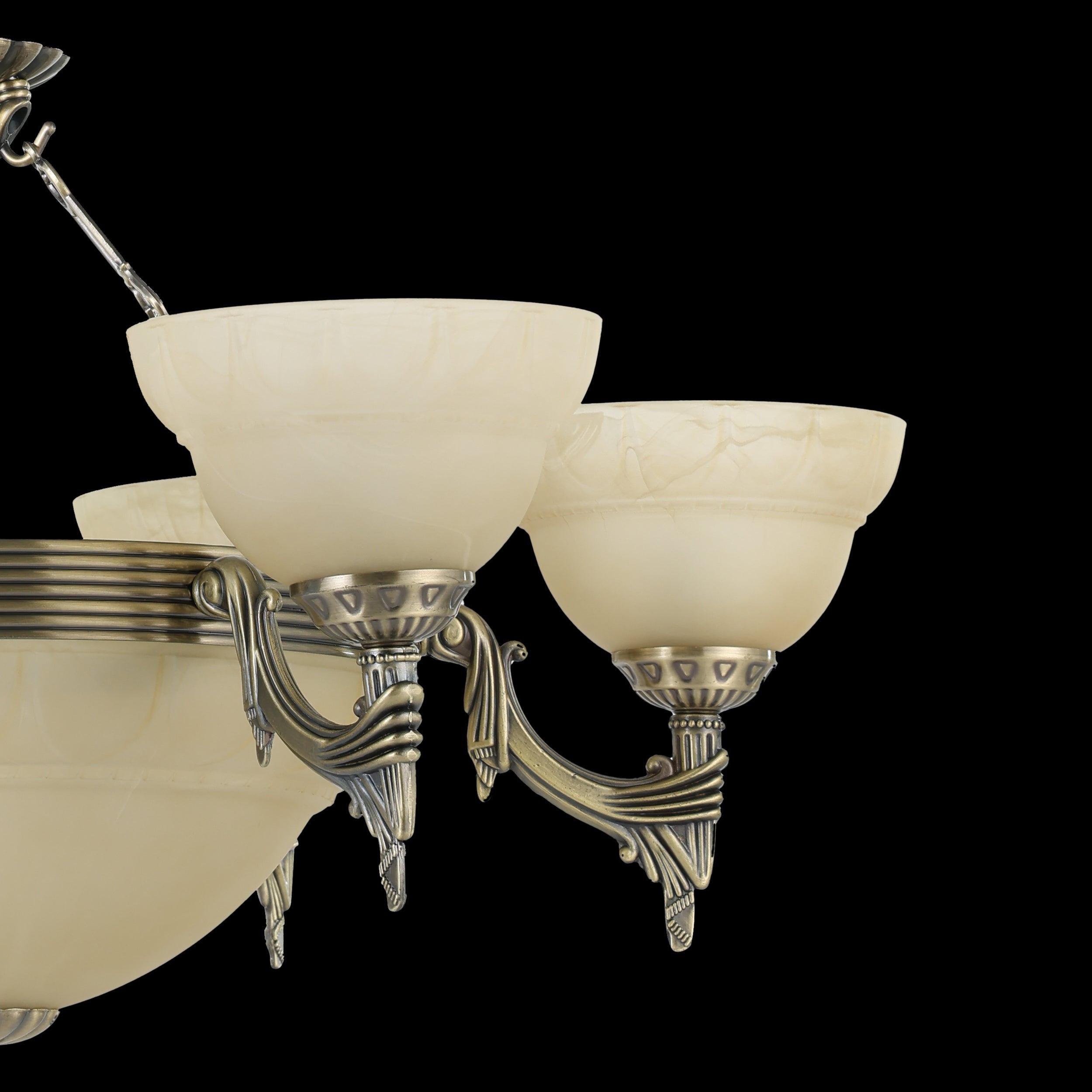 eglo marbella 9 light bronze alabaster glass pendant hallway lighting 