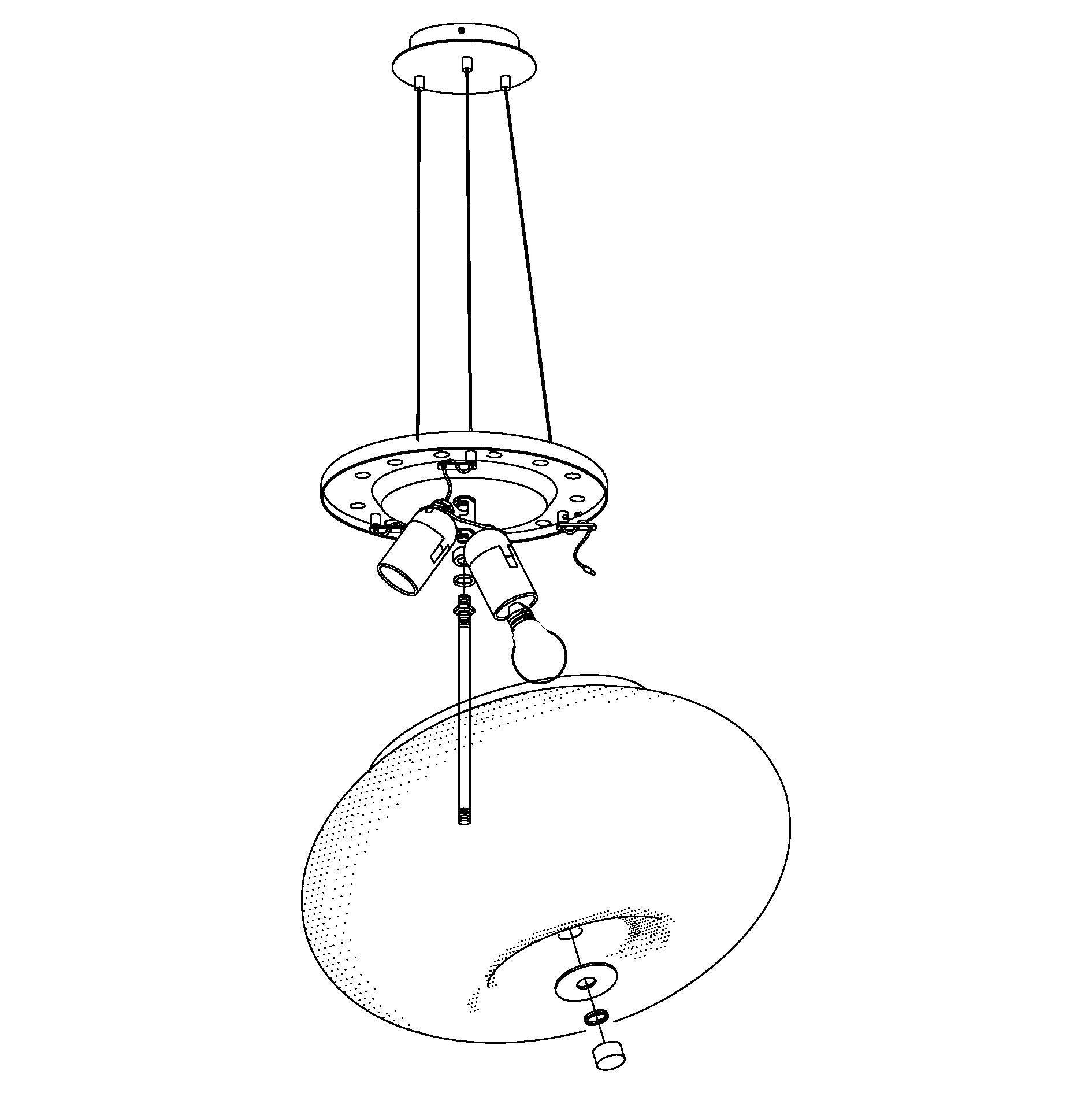 eglo optica white round opal glass nickel pendant 38cm hallway lighting 