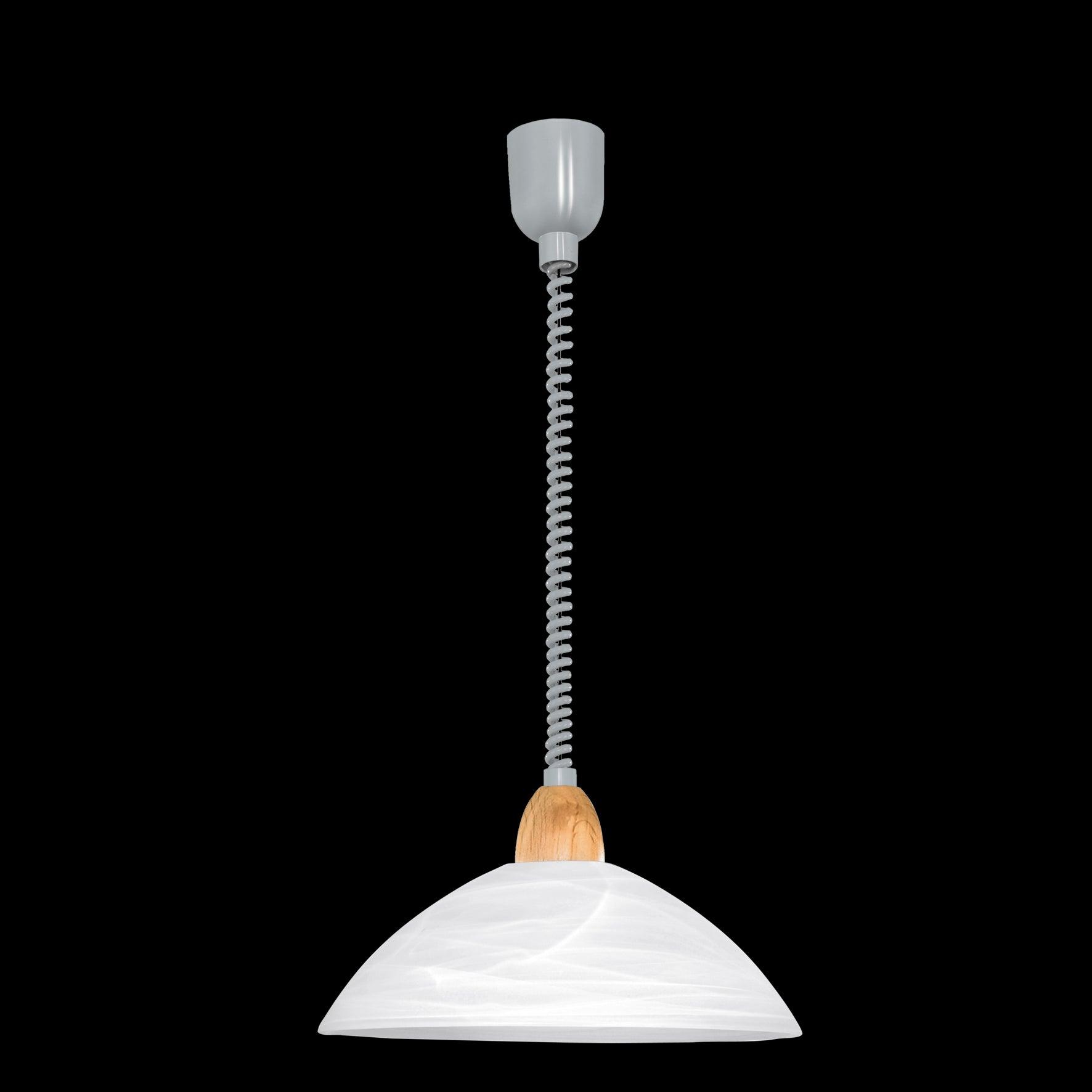 eglo lord 2 white alabaster glass nickel beech pendant