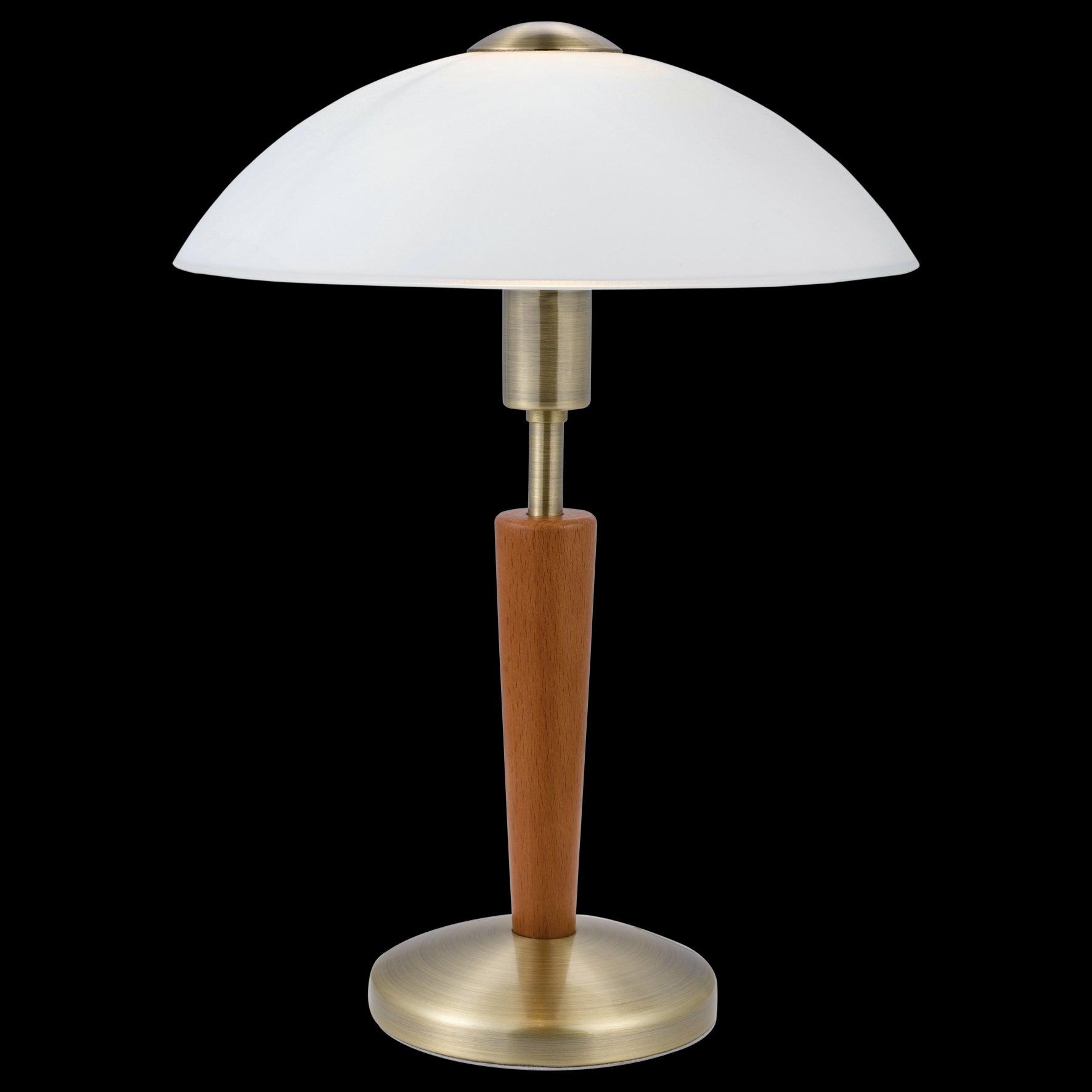 Eglo Solo 1 Bronze & Wood Touch Table Lamp-WAREHOUSE-40-200326