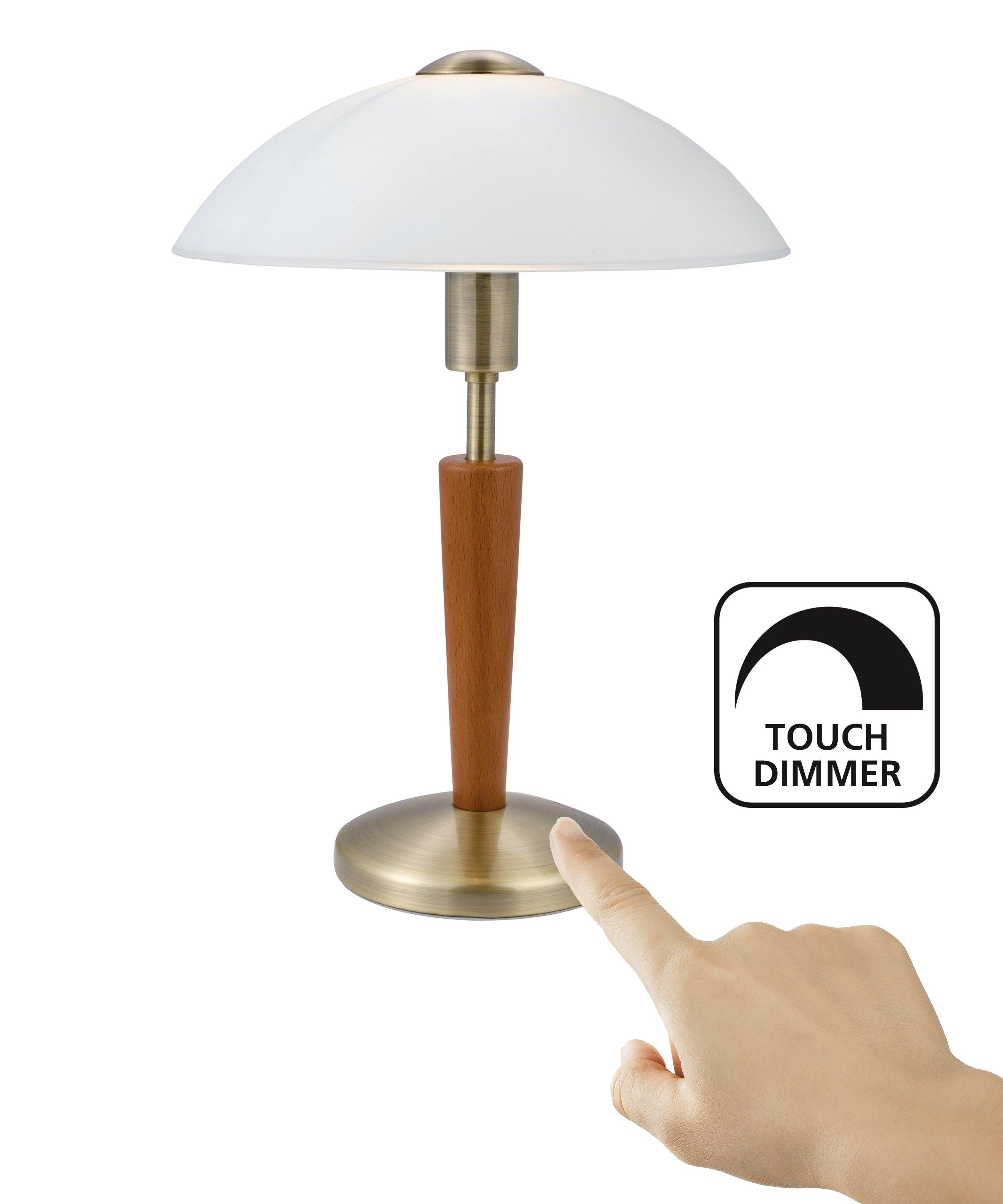 Eglo Solo 1 Bronze & Wood Touch Table Lamp-WAREHOUSE-40-200326