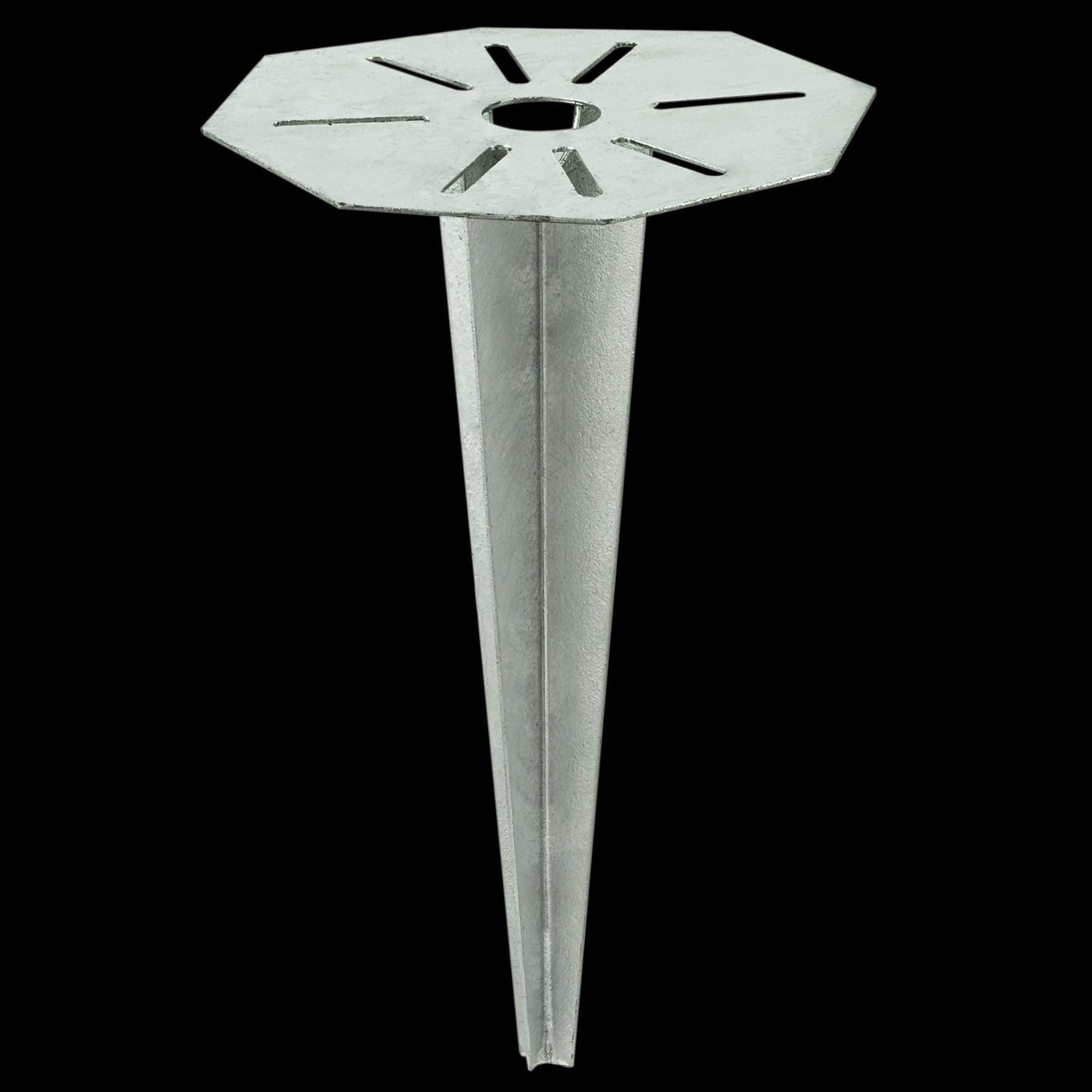 eglo cuba zinc outdoor ground spike 30cm