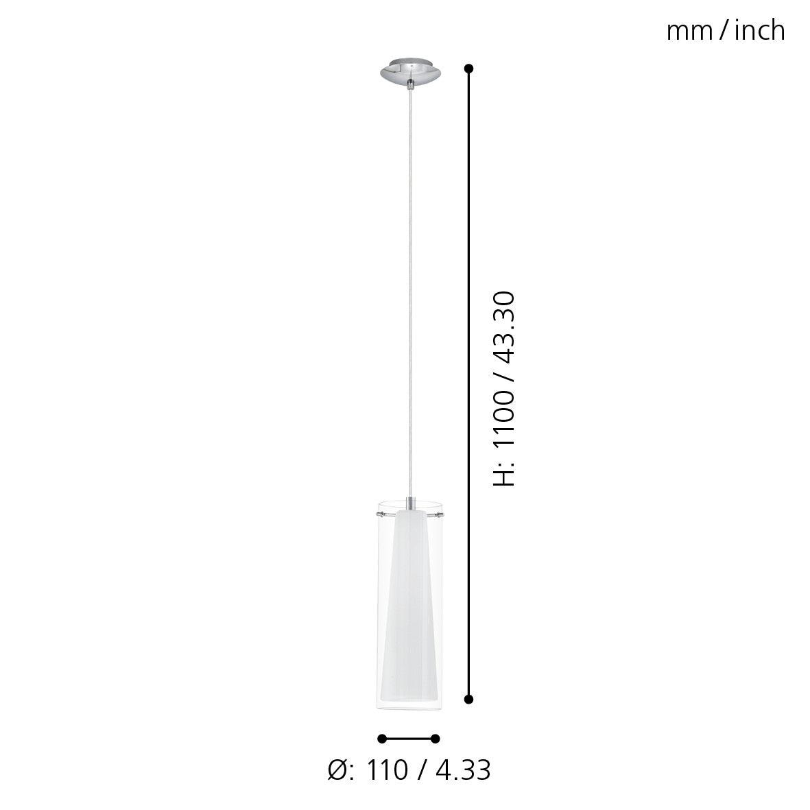 eglo pinto chrome opal glass ceiling pendant kitchen lighting 