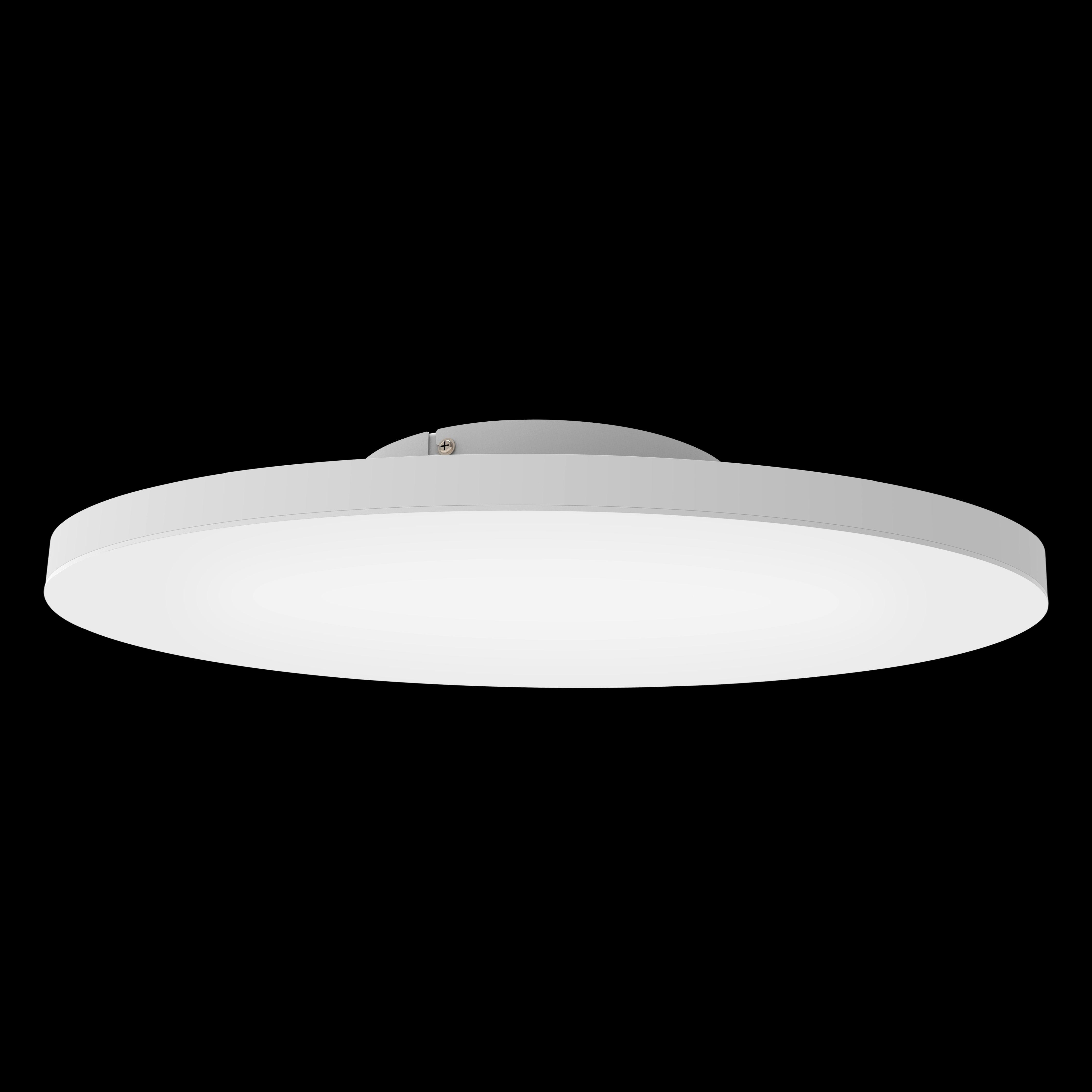 eglo connect turcona z smart led round white flush ceiling light 60cm living room image
