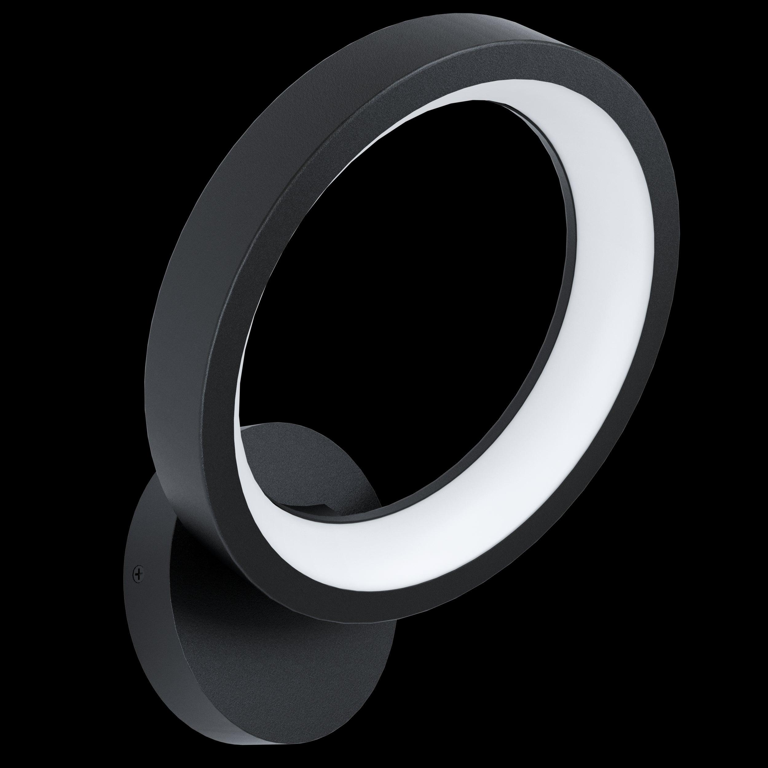 eglo connect marghera z smart led black wall light
