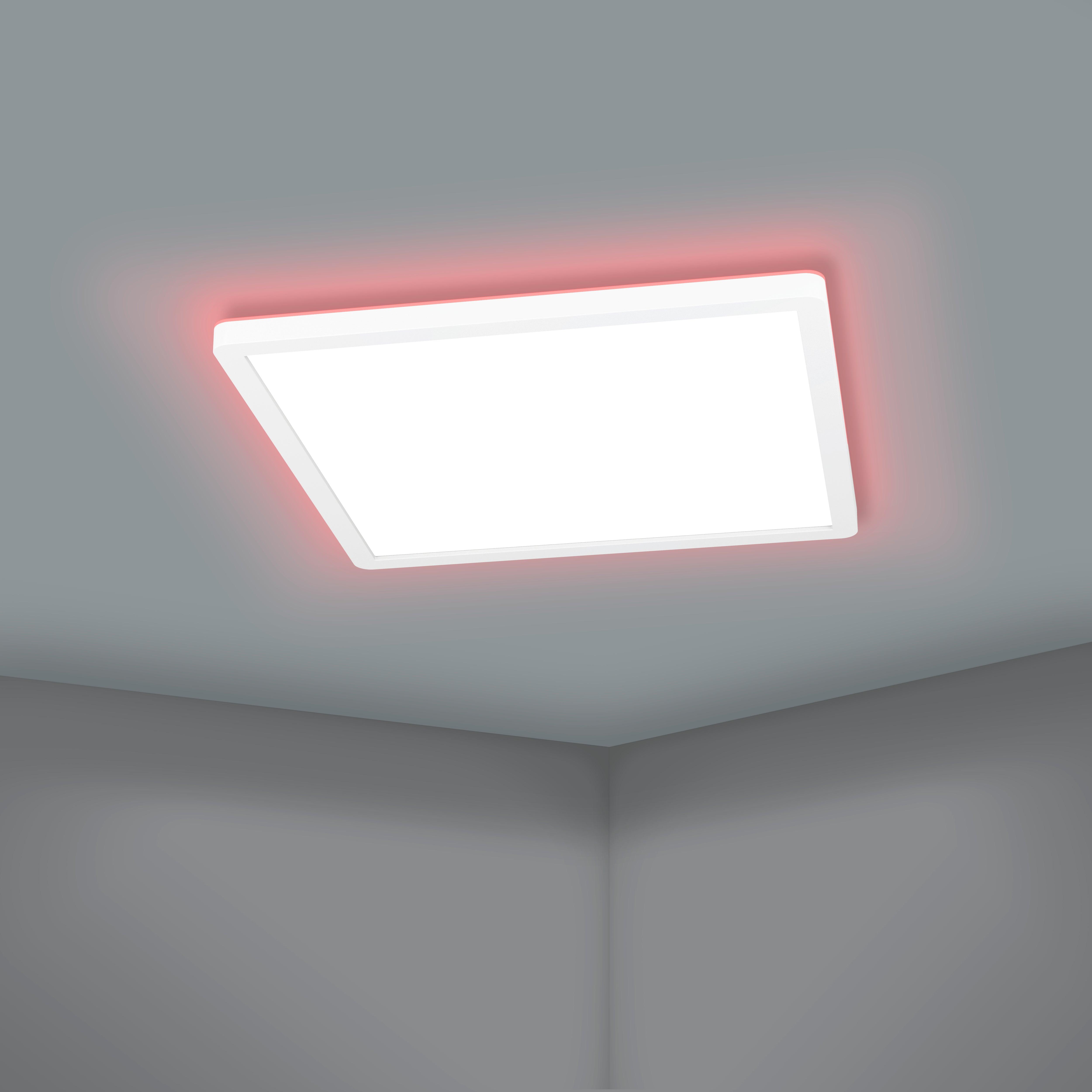 eglo connect rovito z smart white square led ceiling flush 29 5cm
