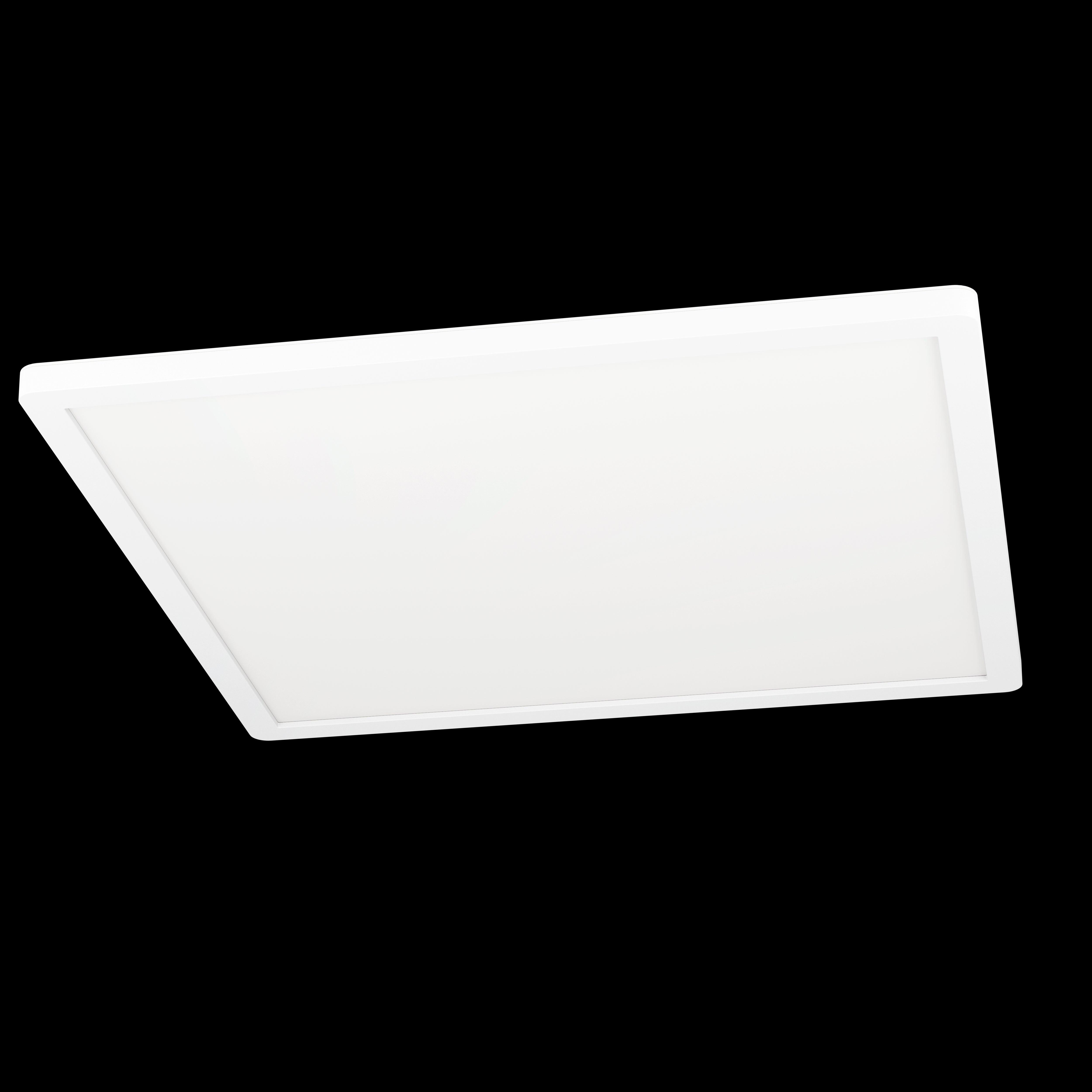 eglo connect rovito z smart white square led ceiling flush 42cm living room close up