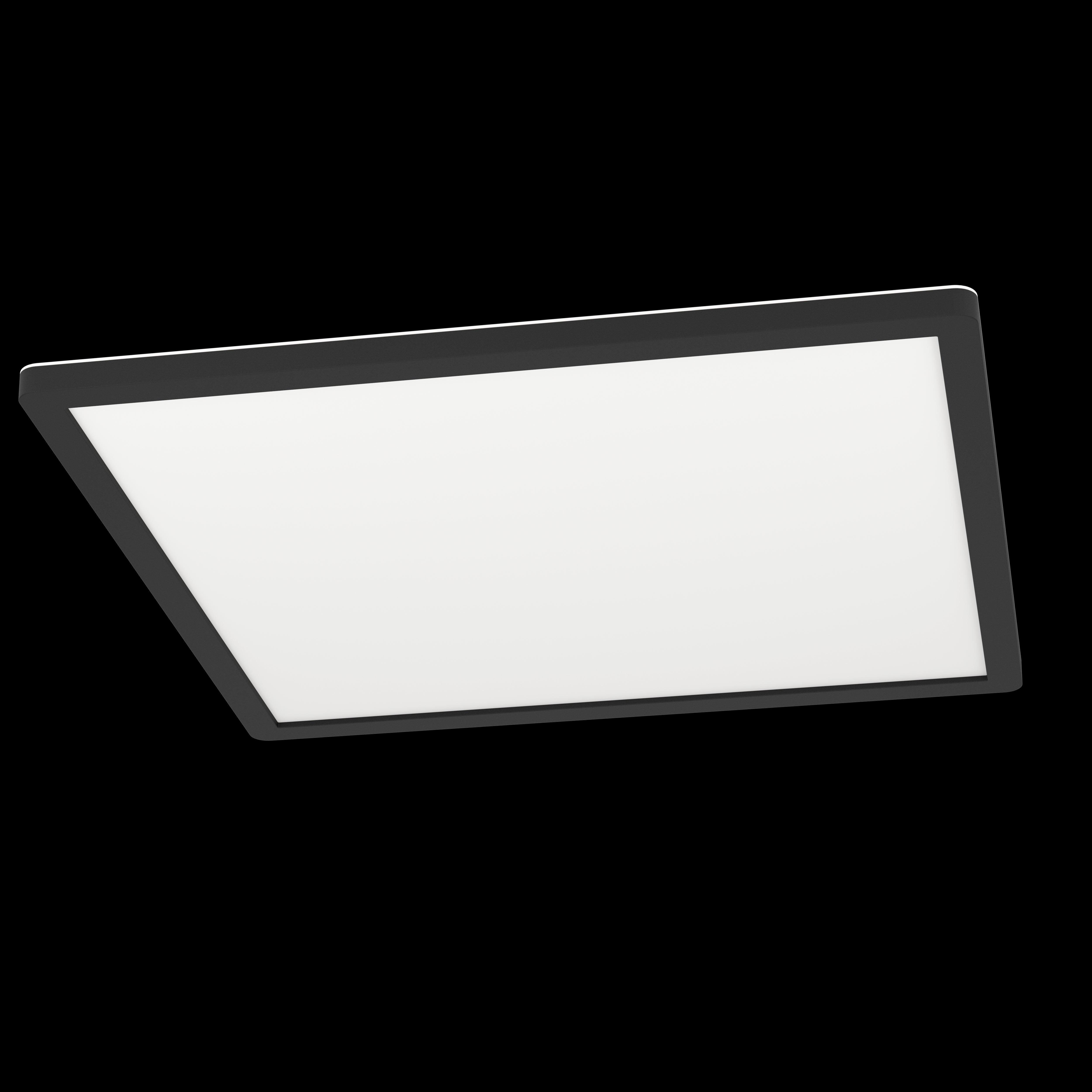 eglo connect rovito z smart black square led ceiling flush 42cm living room image