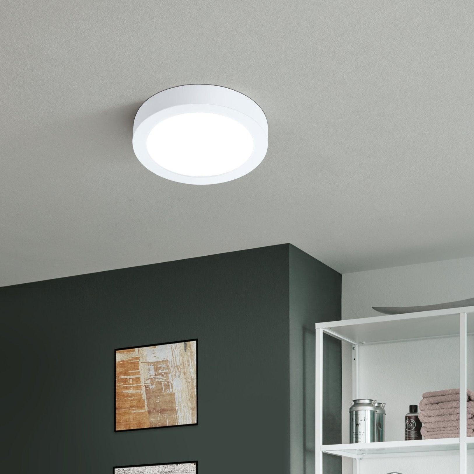Eglo Connect Fueva-Z Smart LED White Round Flush Ceiling Light-warehouse-40