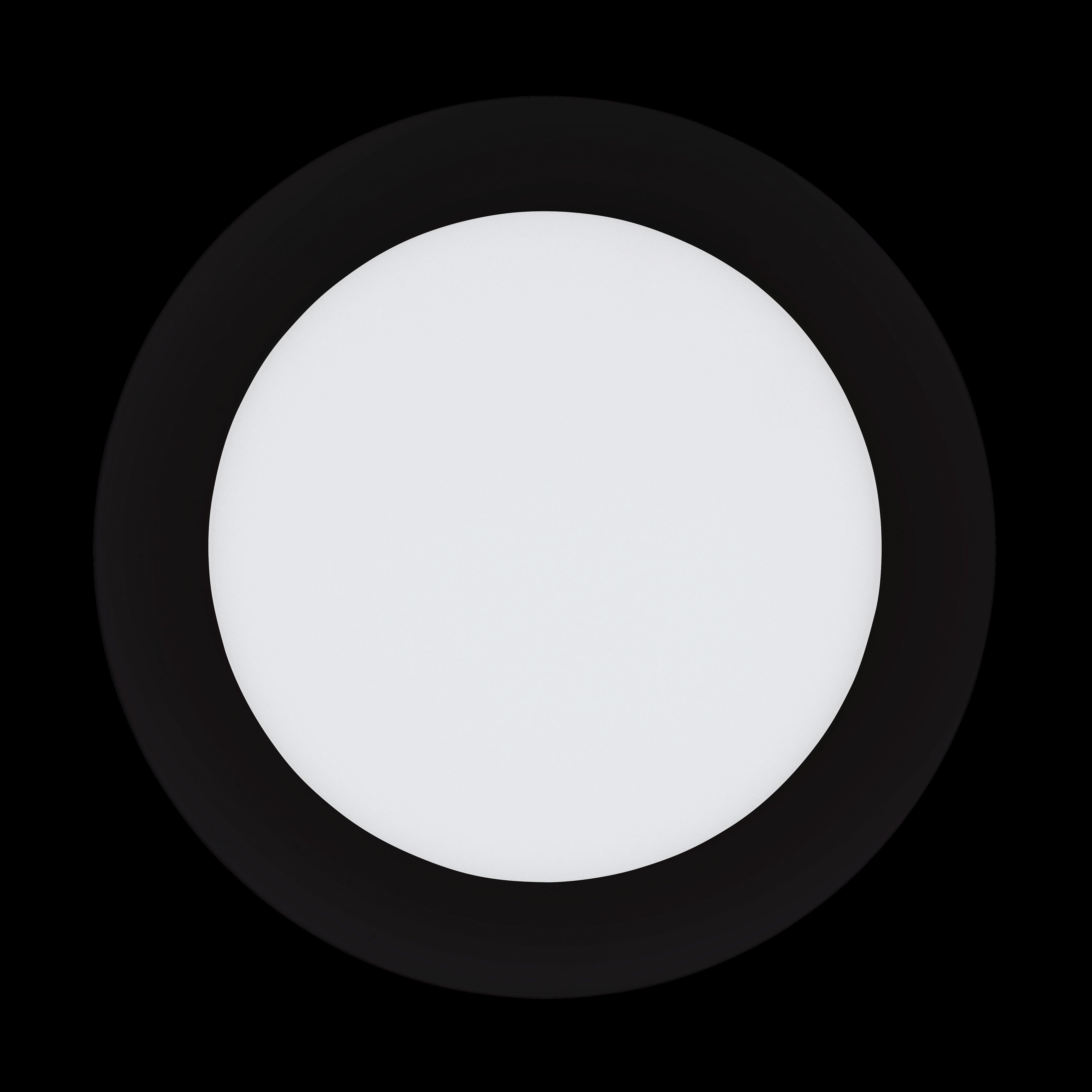 eglo fueva z smart led black recessed light 16 5cm living room close up