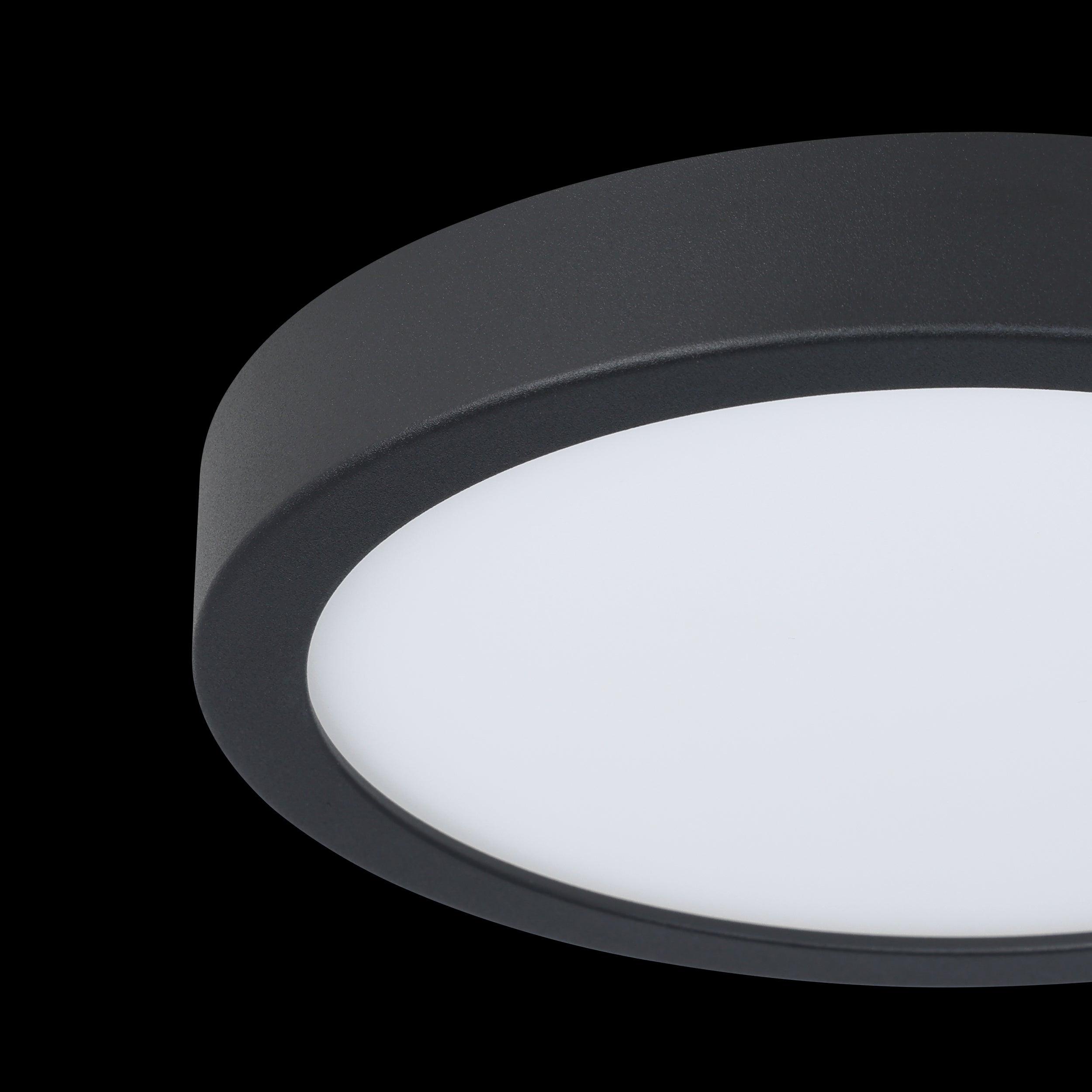 eglo connect fueva z smart led black round flush ceiling light kitchen lighting 