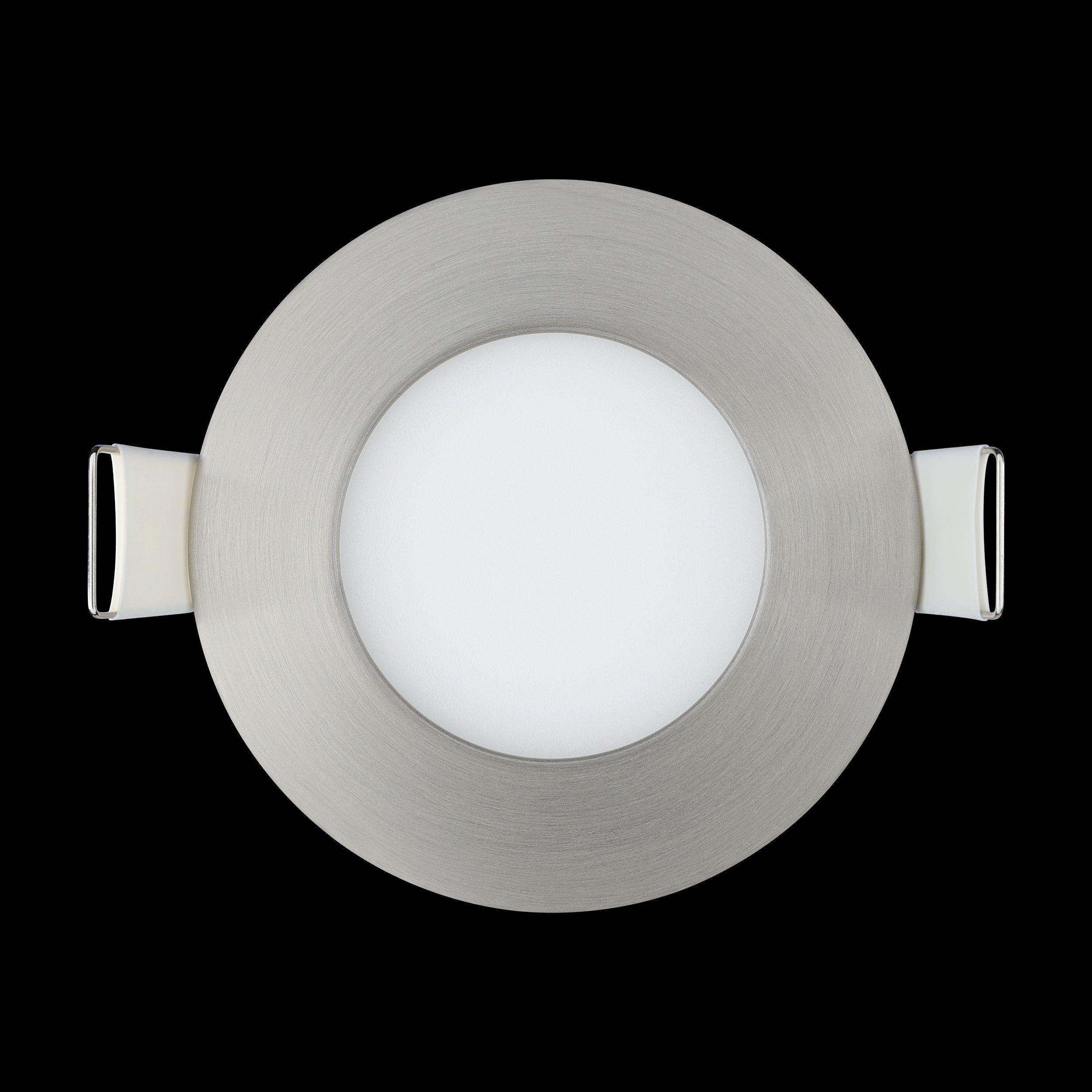 eglo fueva z set of 3 smart led nickel recessed lights Kitchen Lighting Close Up