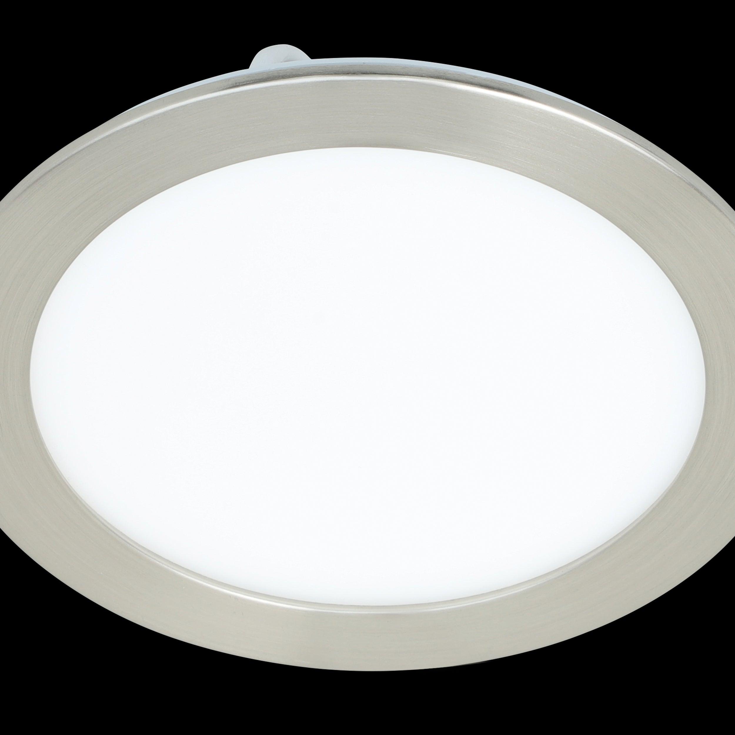eglo fueva z smart led nickel recessed light 16 5cm kitchen lighting 