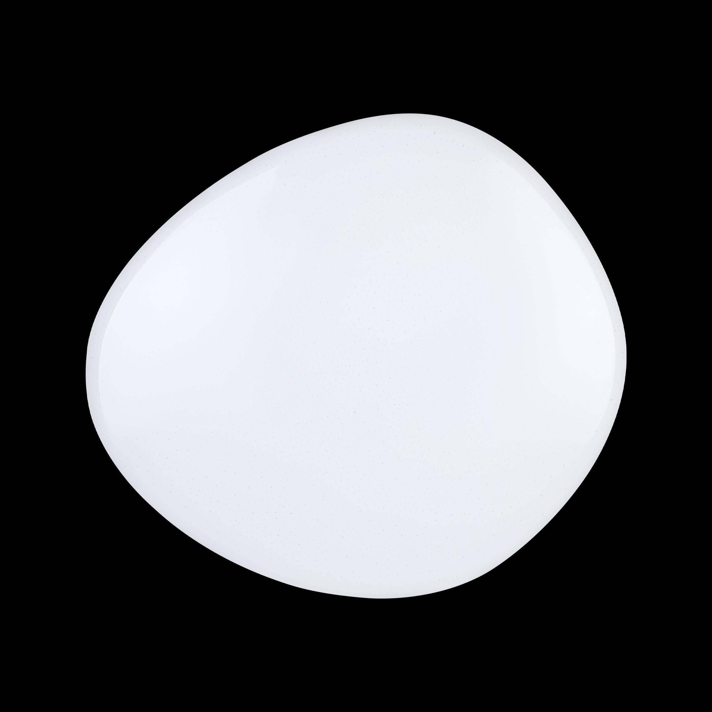 eglo connect sileras z smart led pebble shaped ceiling flush 43cm living room close up