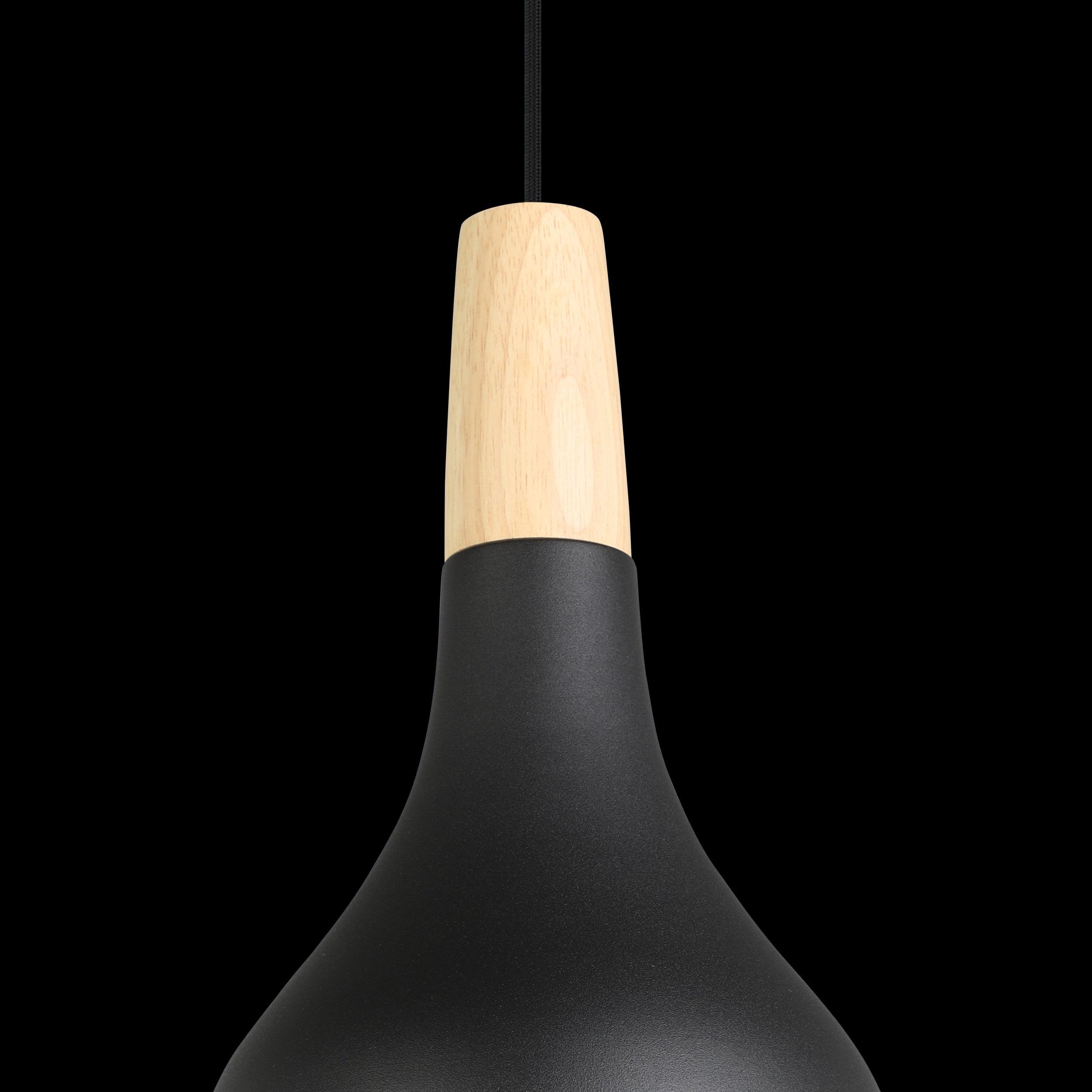 eglo sabinar black metal wood curved ceiling pendant kitchen lighting 