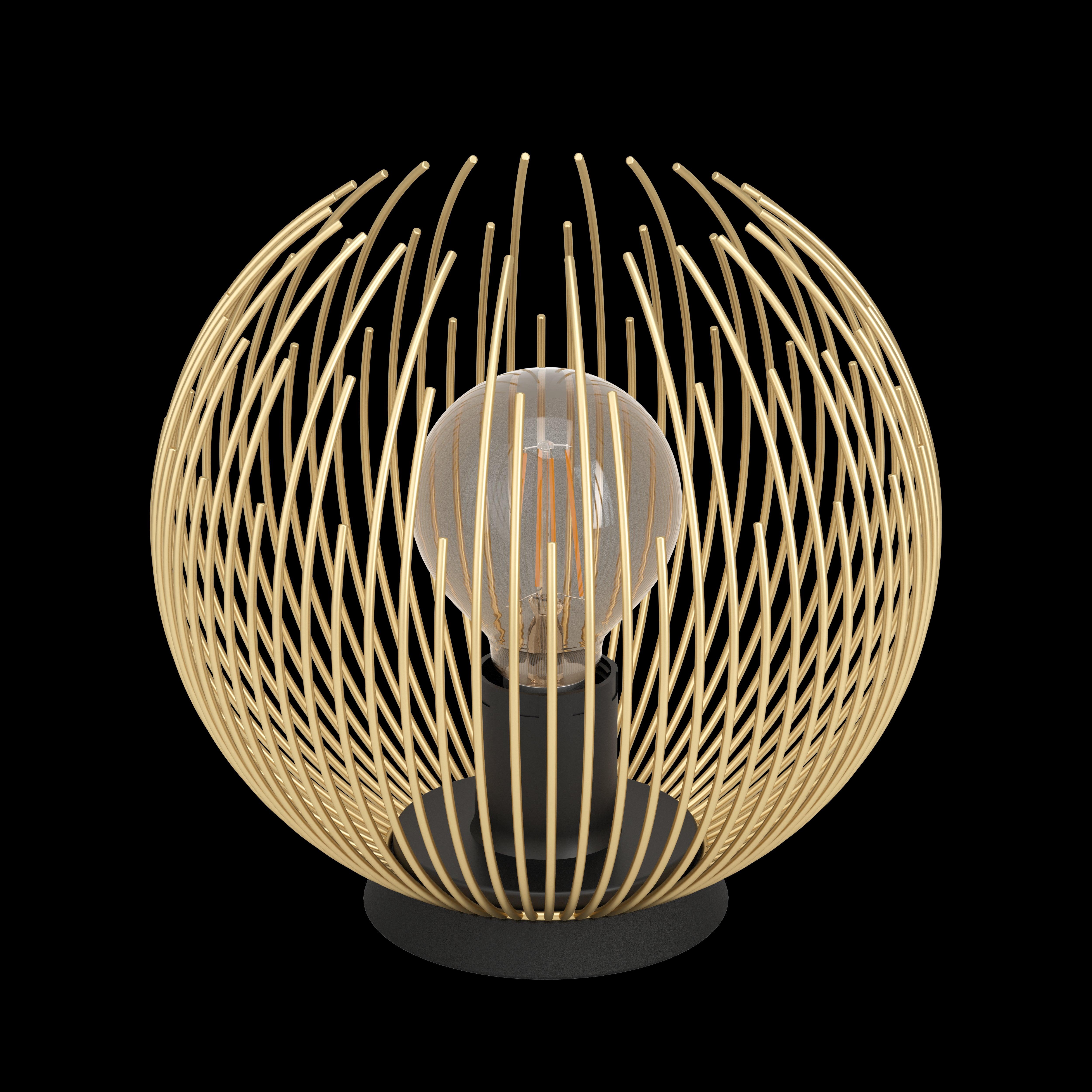 eglo venezuela gold wire shaded table lamp living room image