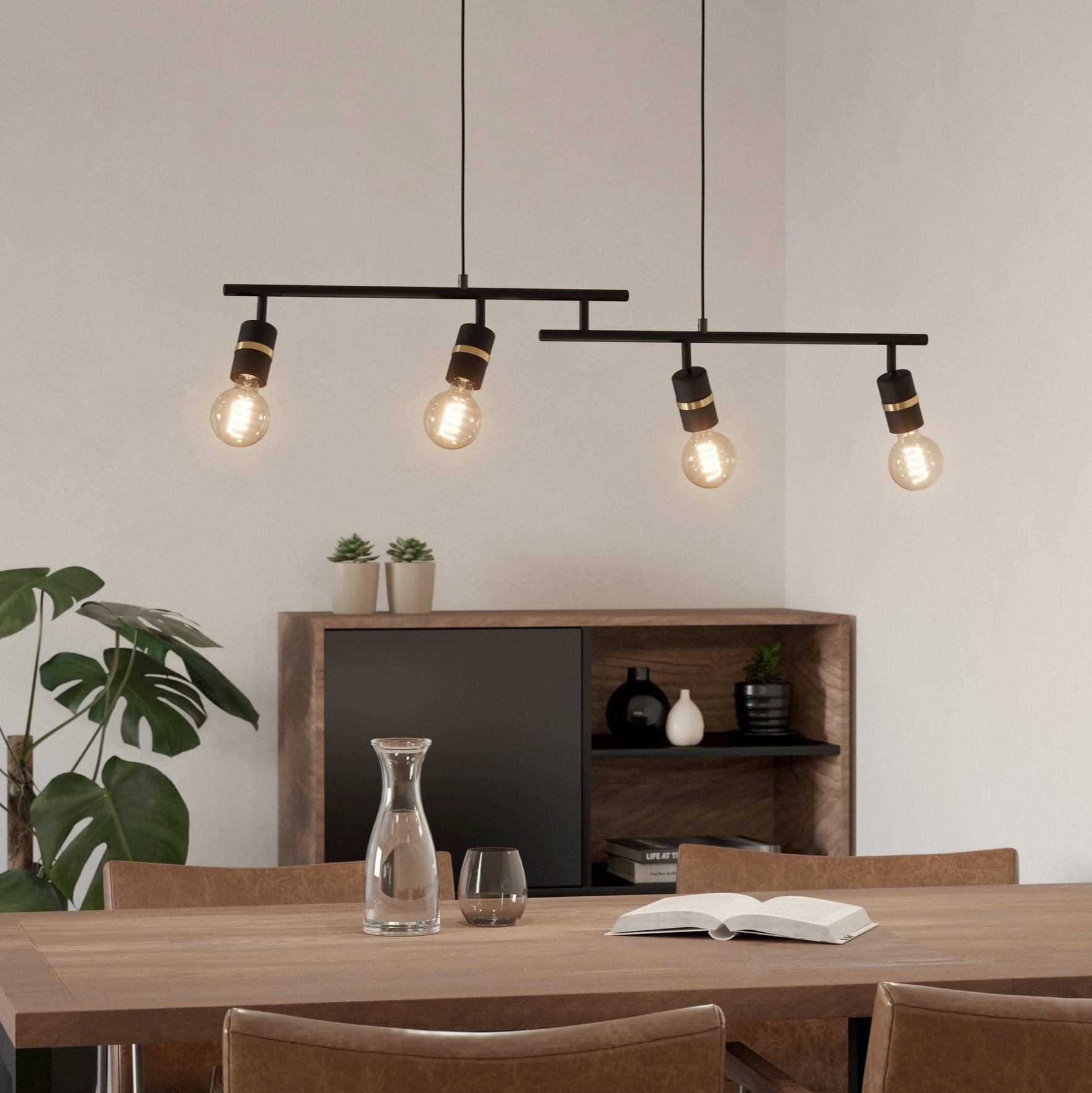 eglo lurone black gold ceiling pendant