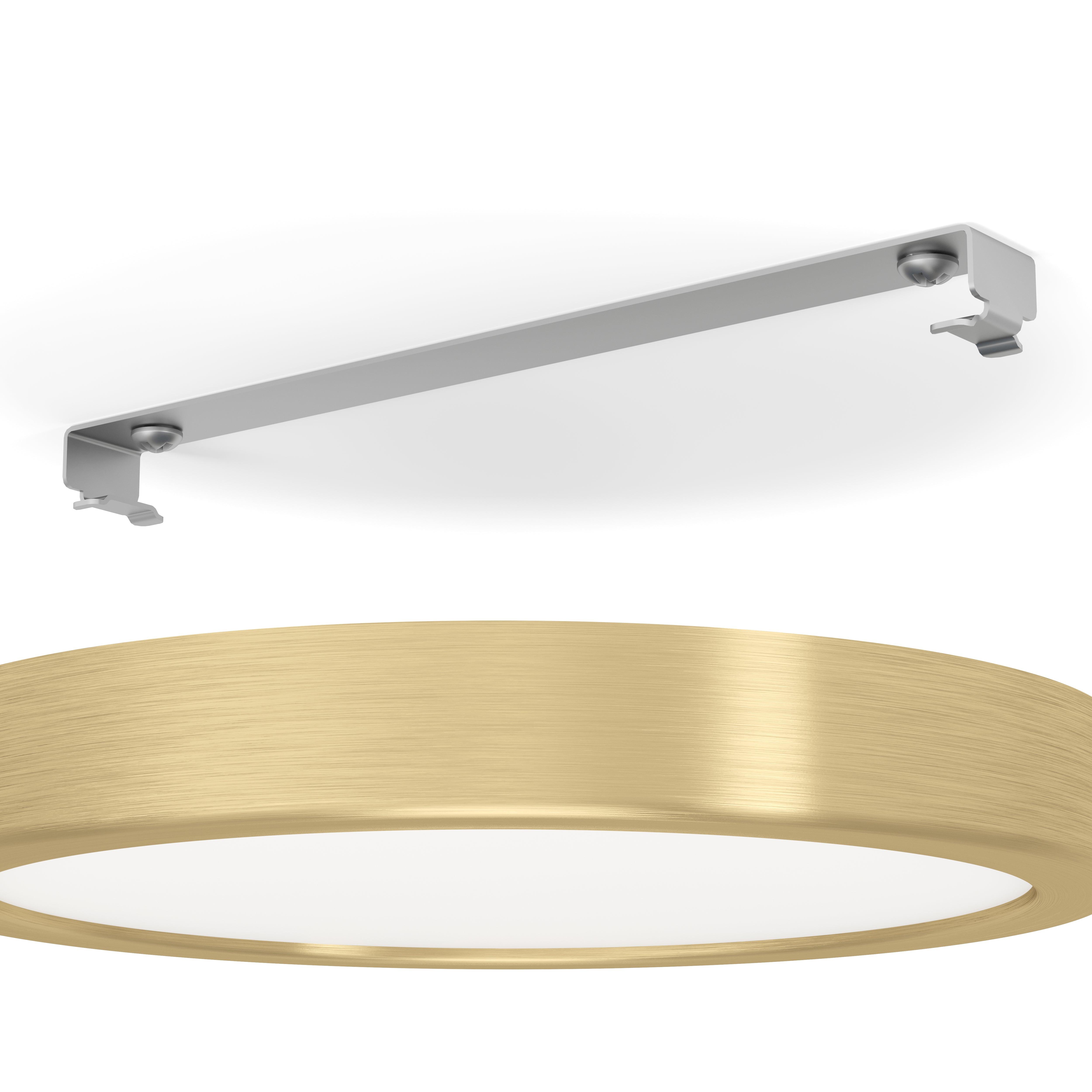 eglo fueva 5 brass led round flush ceiling light 21cm kitchen lighting 