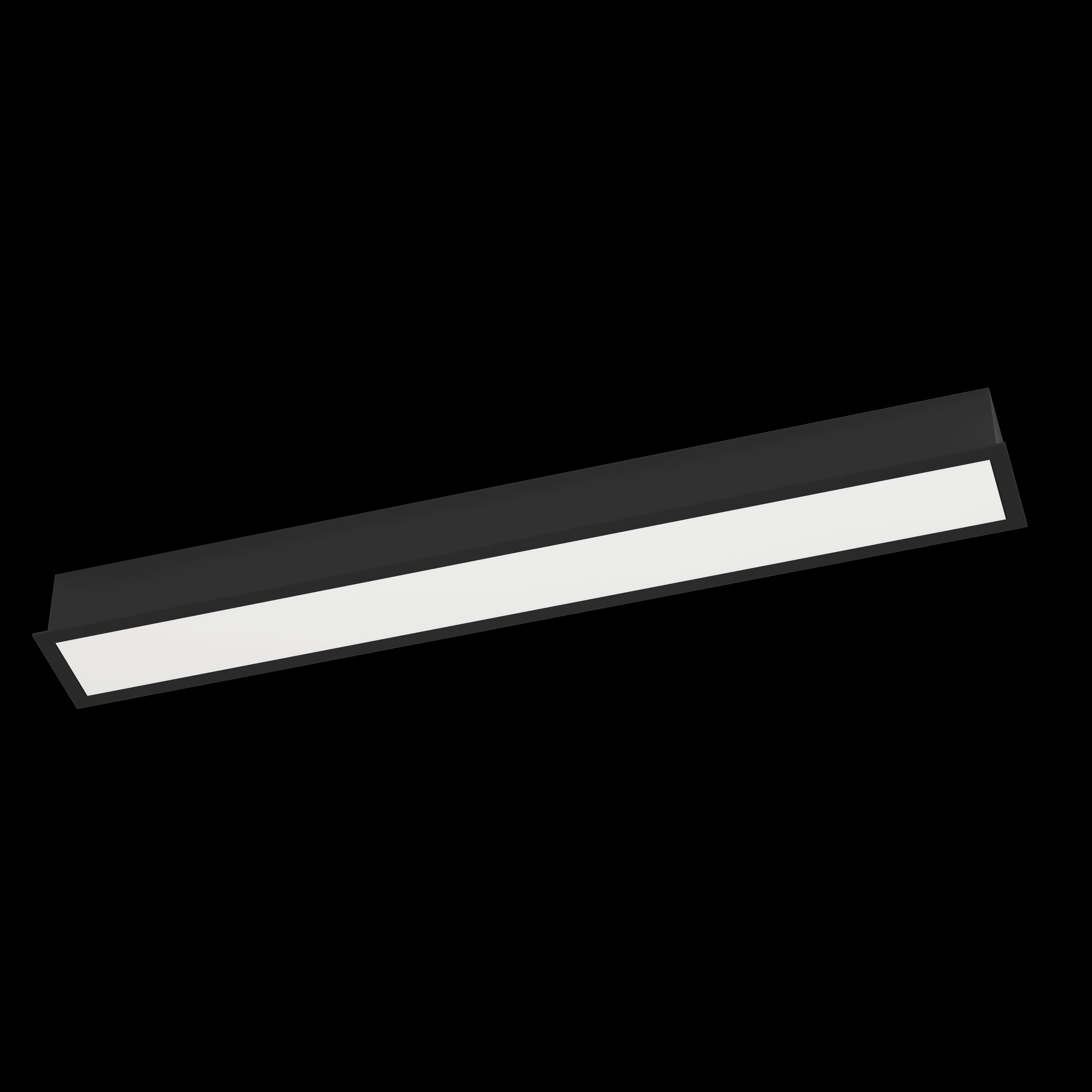 eglo salitta outdoor black ip65 recessed ceiling light 60cm living room image