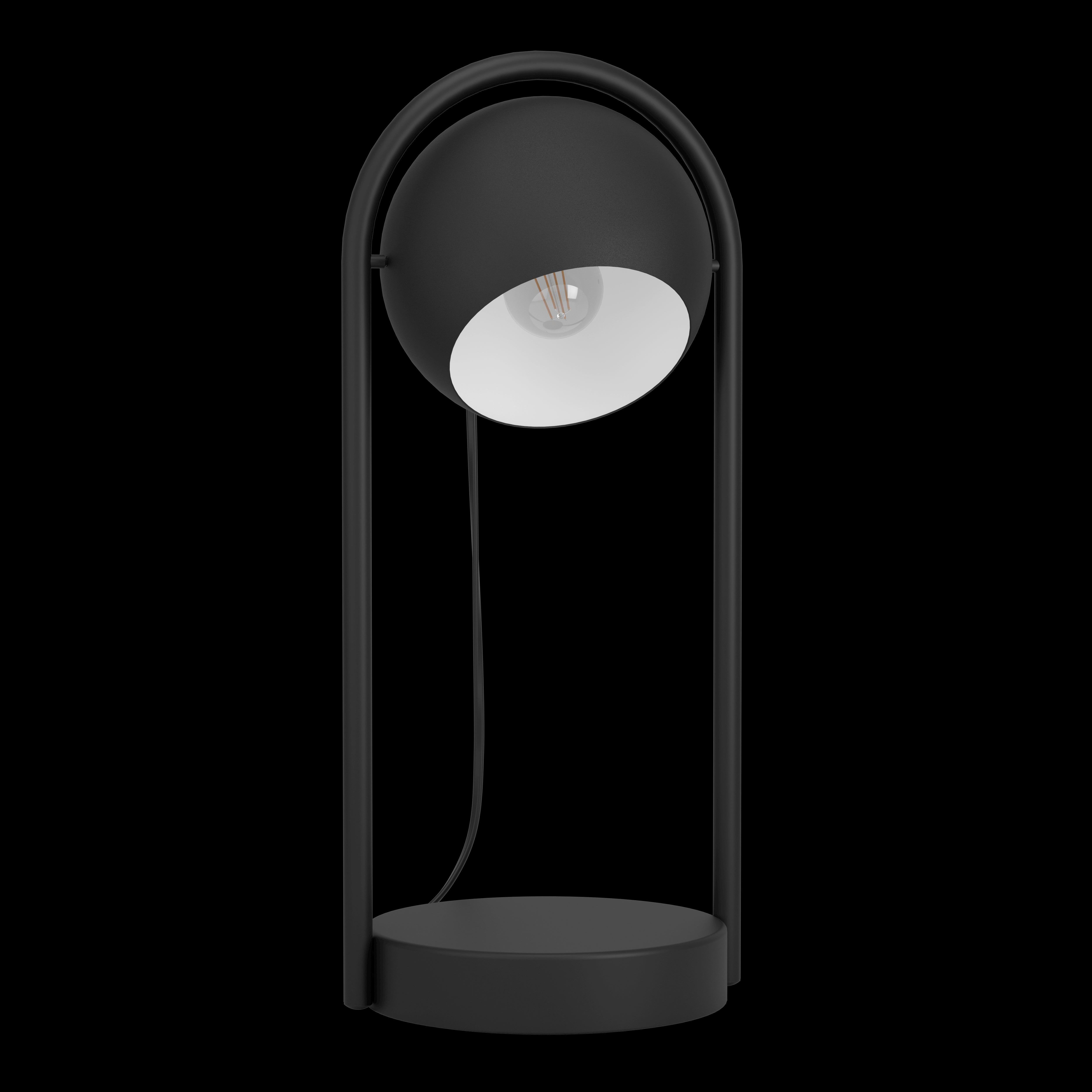 eglo murnia black metal table lamp living room image