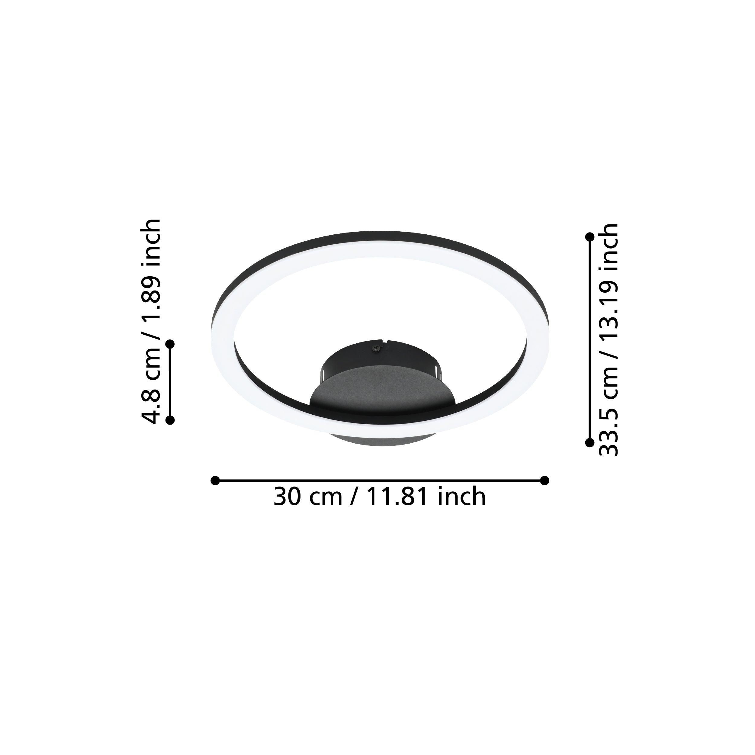 eglo connect parrapos z smart led round flush ceiling light kitchen lighting 