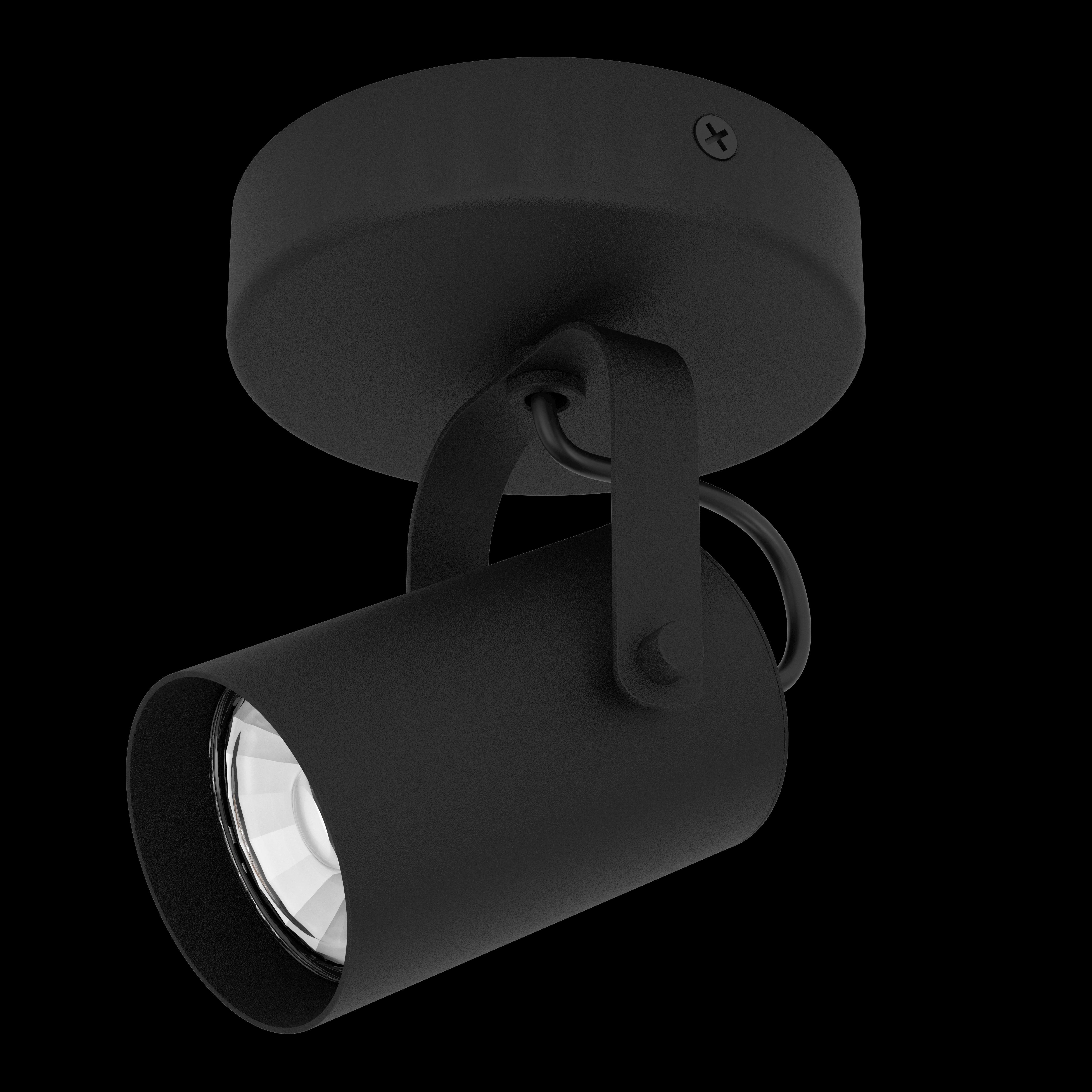 eglo sorego black wall spotlight living room image