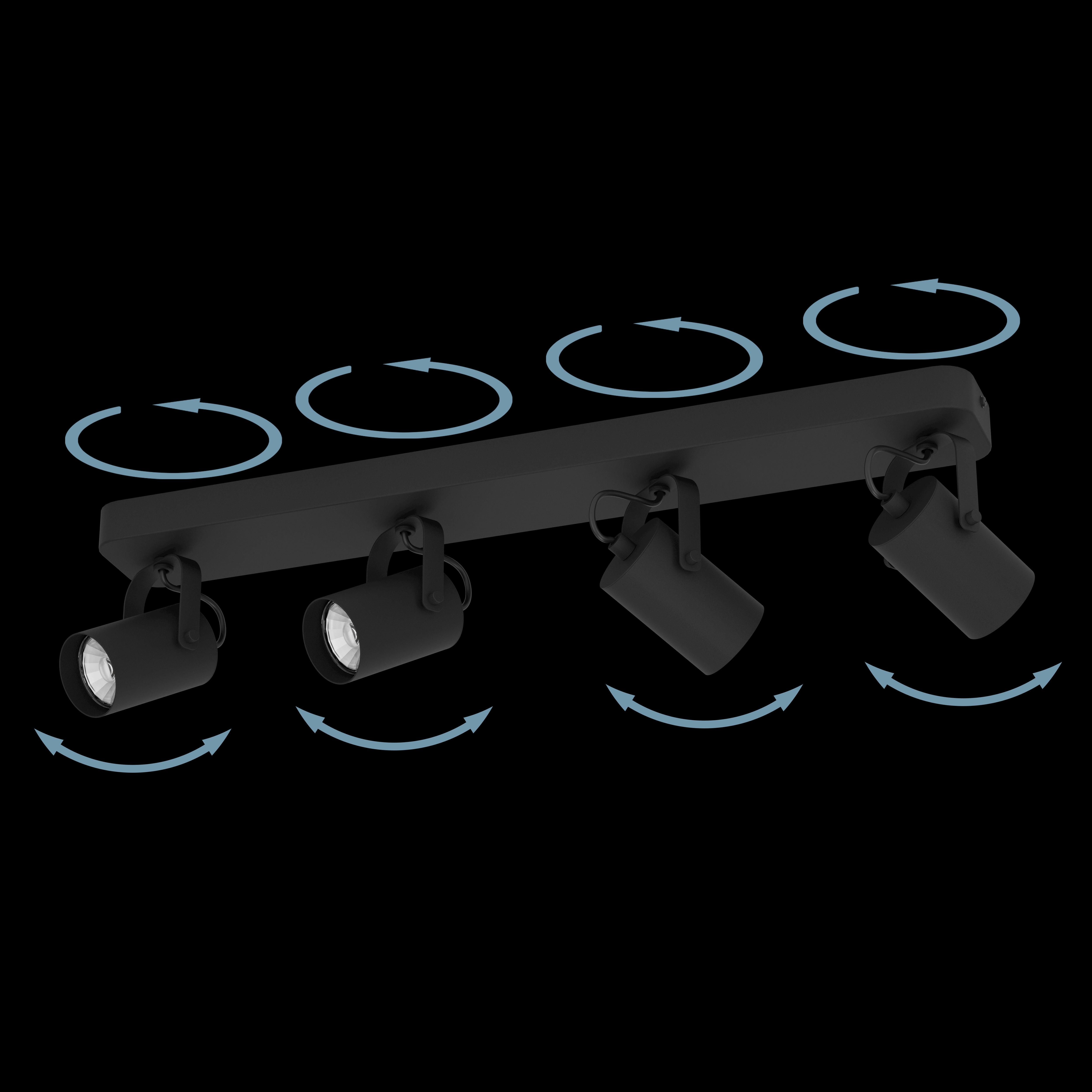 eglo sorego 4 light bar spotlight kitchen lighting 