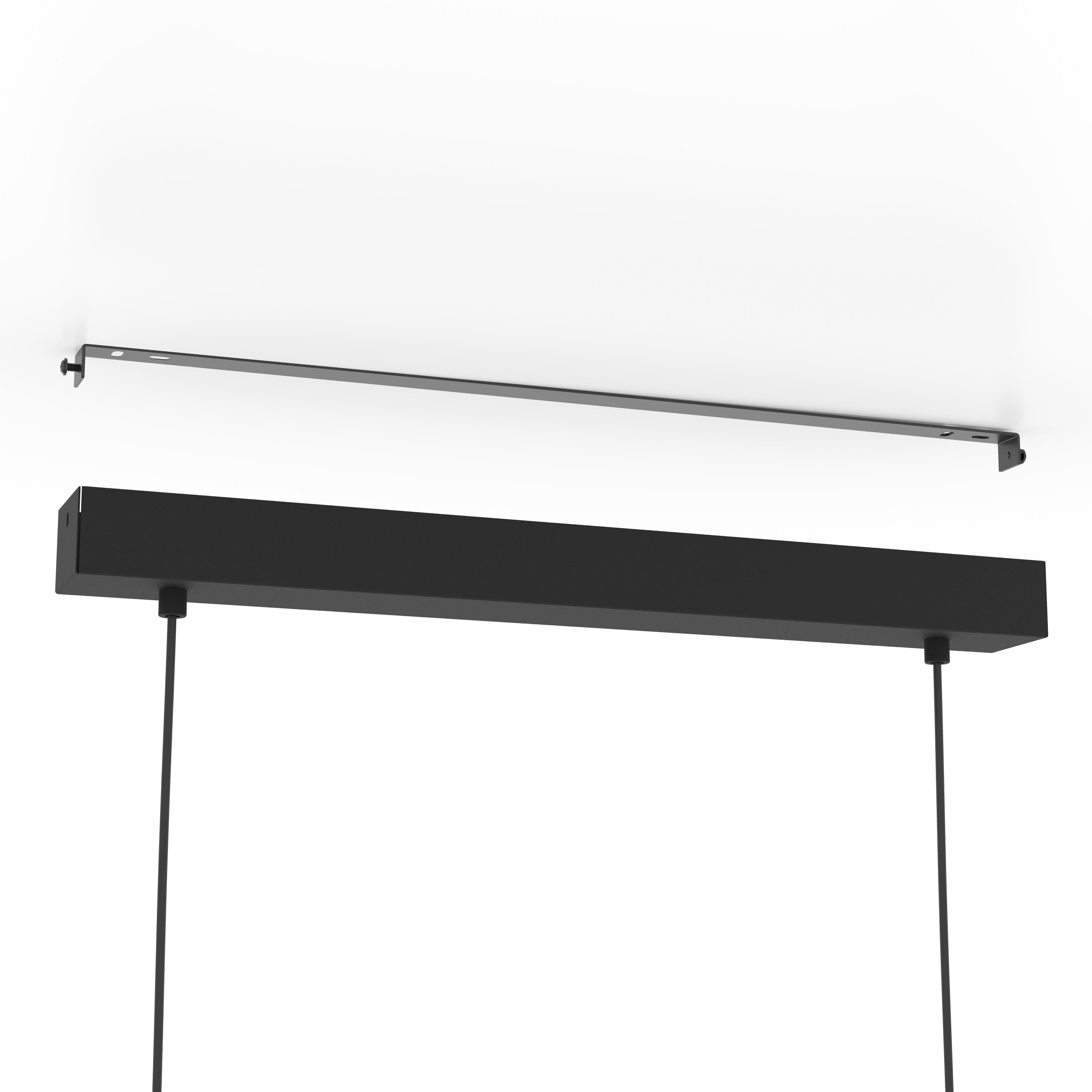 eglo clavellina led 6 light black ceiling pendant kitchen lighting 