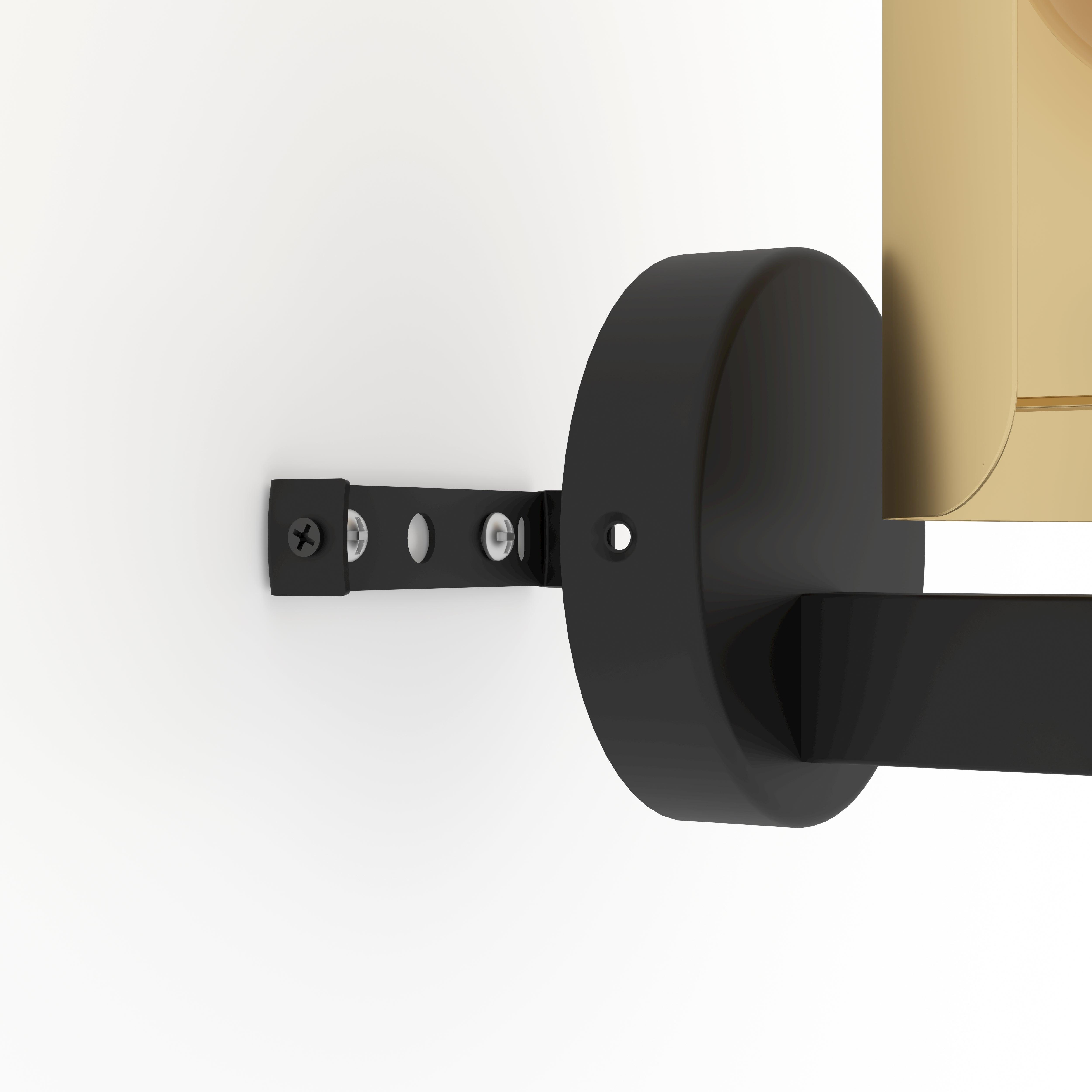 eglo hayes black gold wall light hallway lighting 