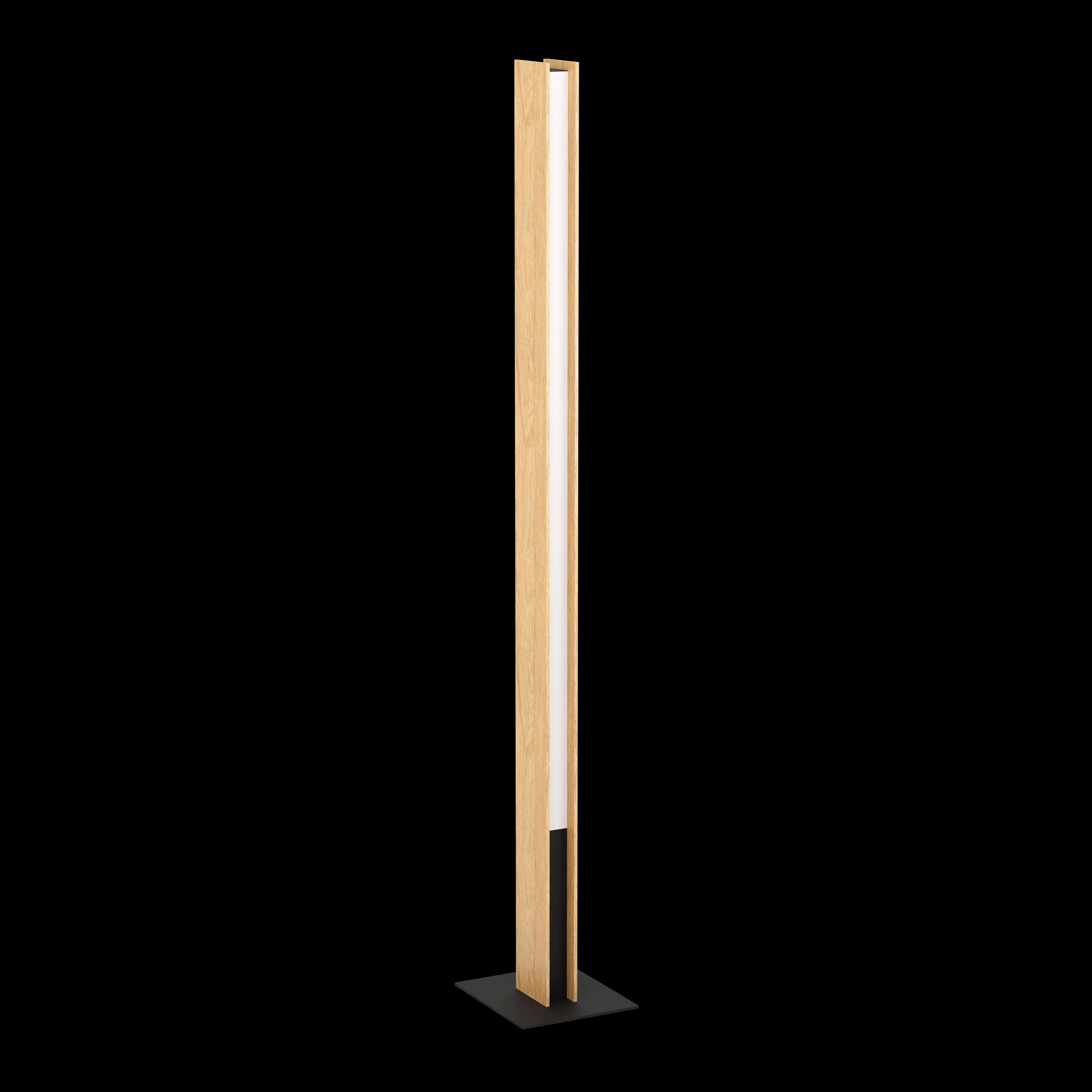 eglo connect anchorena z smart led wooden modern floor lamp living room close up