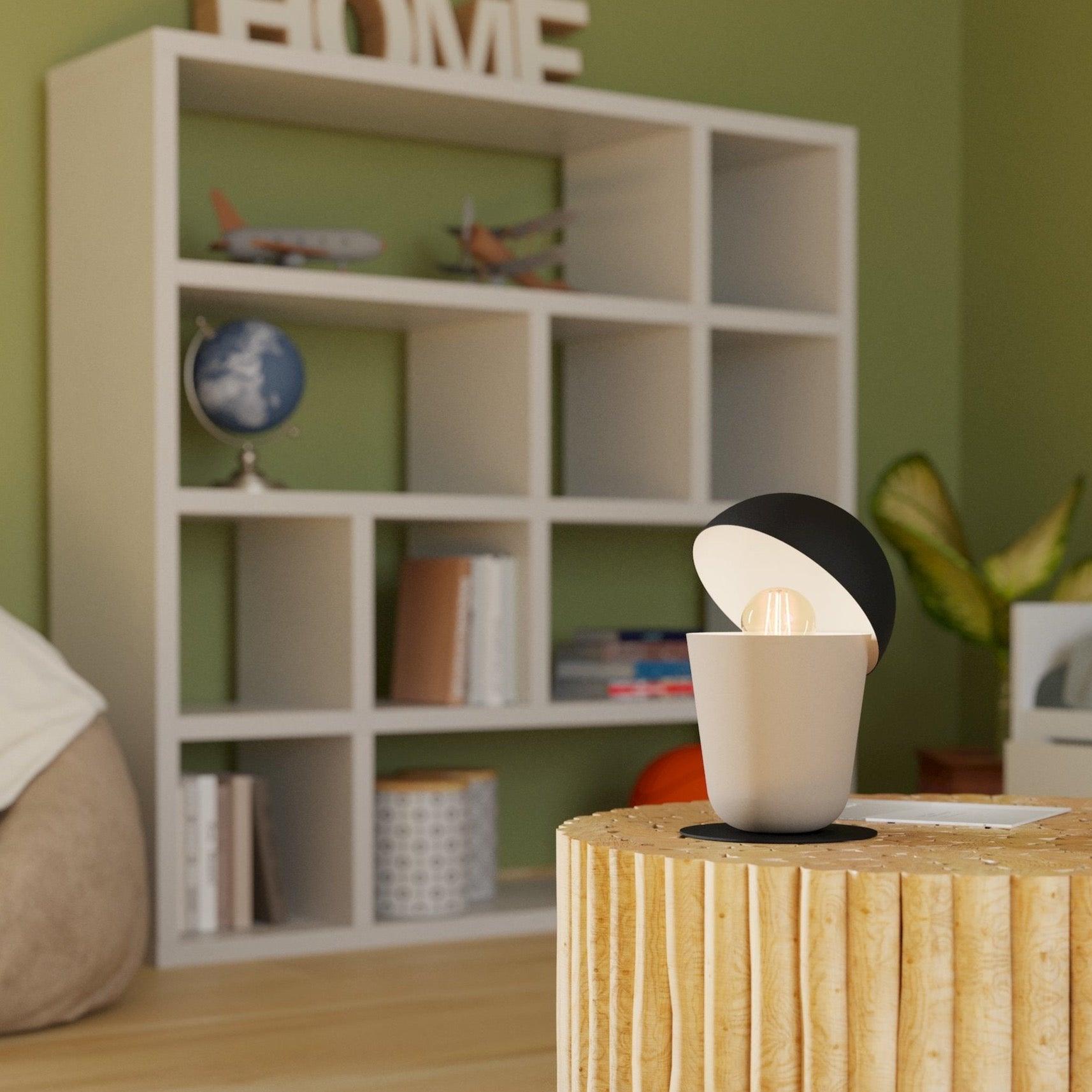 eglo batabano sand black table lamp