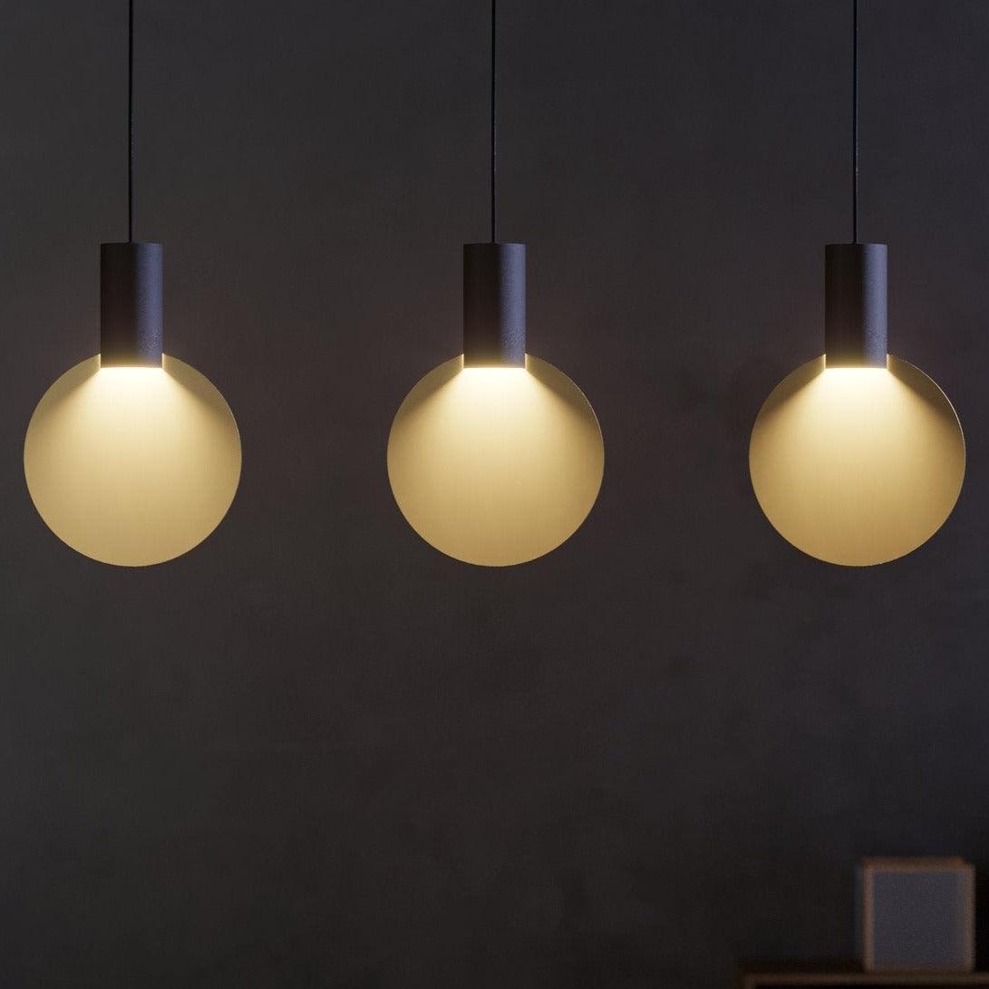 eglo sarona 3 light black gold metal ceiling pendant living room image