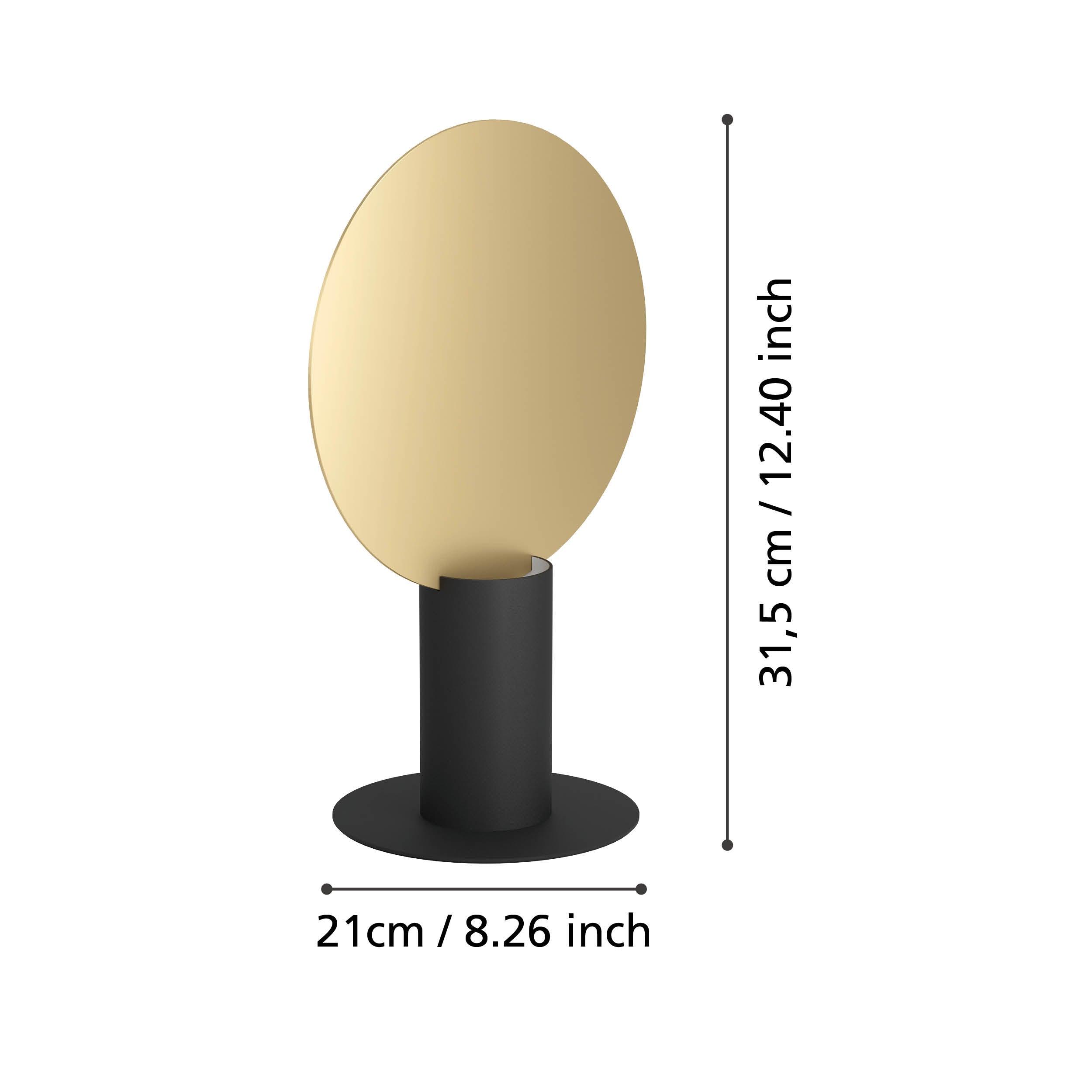 eglo sarona black gold table lamp kitchen lighting 