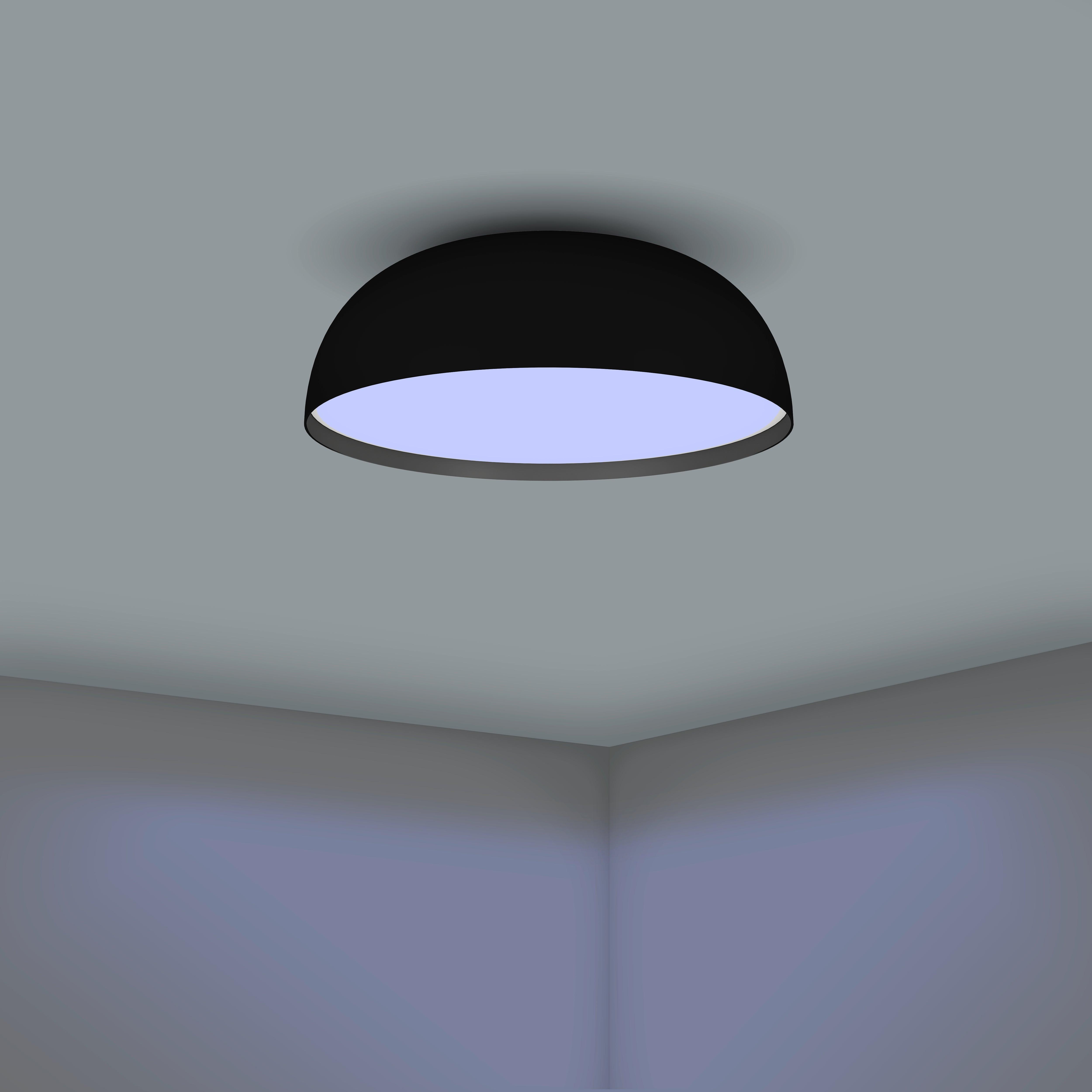 eglo connect tollos z smart led round black flush ceiling light 40cm living room image