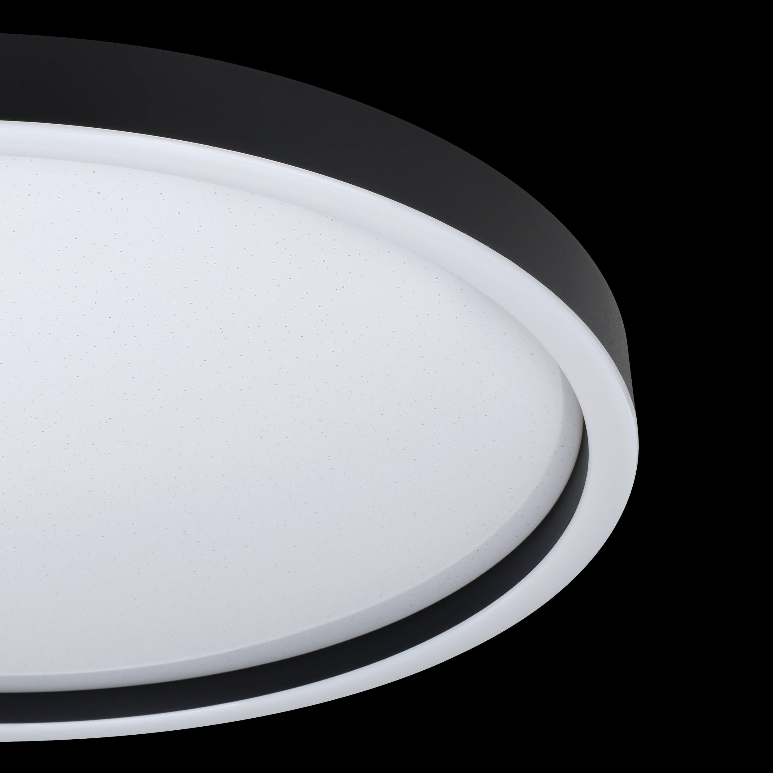 eglo connect montemorelos z smart led black ceiling flush 57cm kitchen lighting 