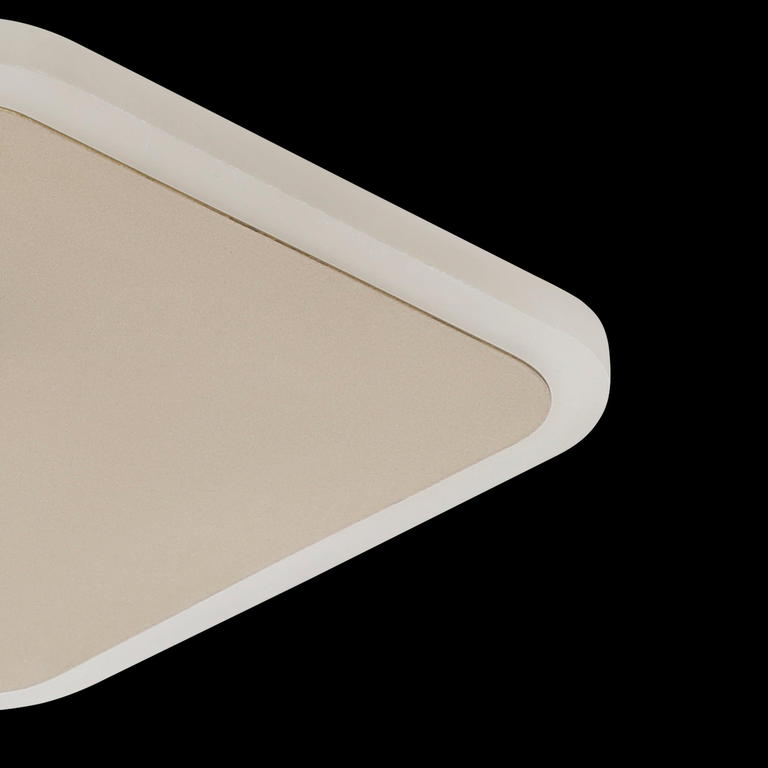 eglo gafares led square gold ceiling flush remote controlled Kitchen Lighting Close Up