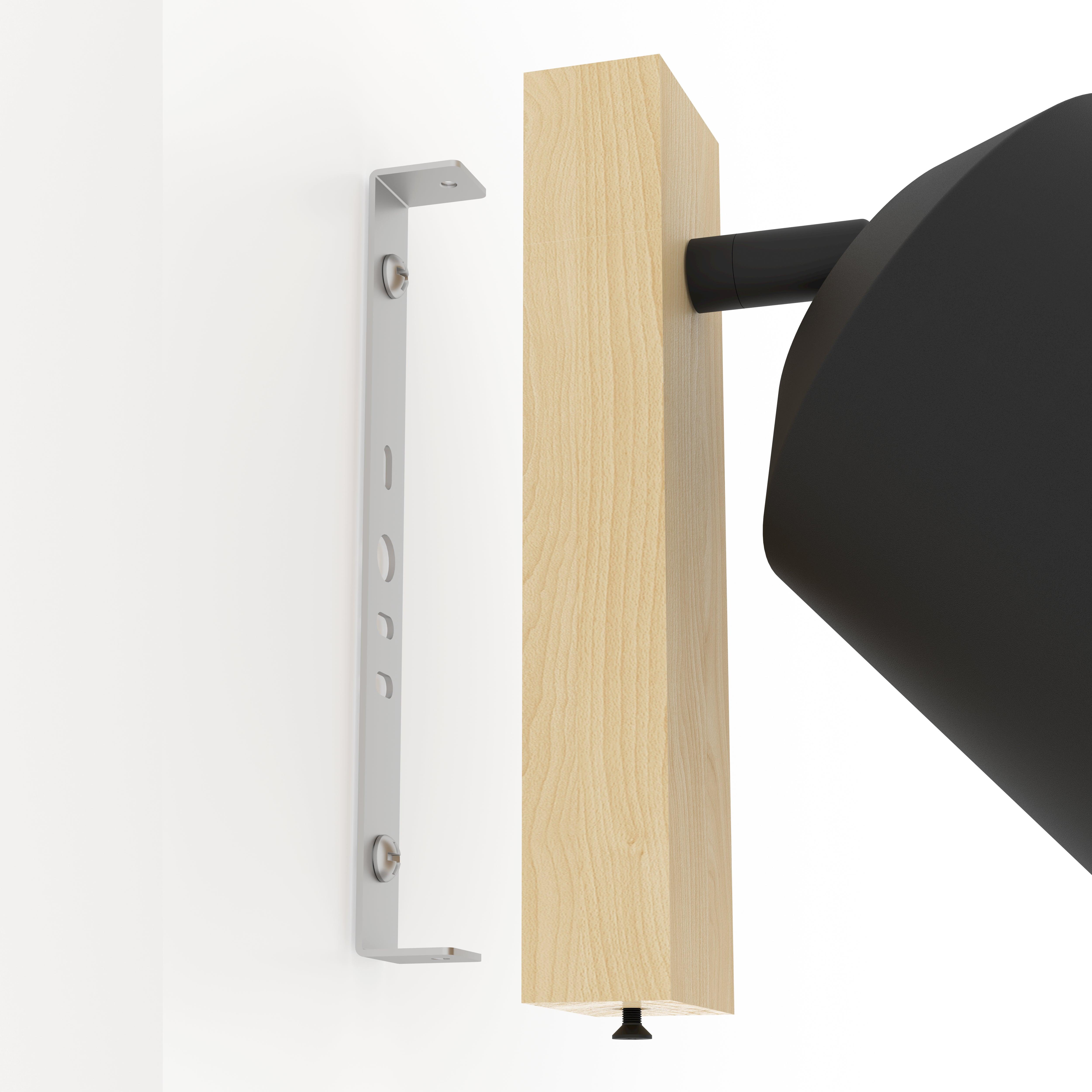 eglo cotorro wood black wall spotlight Kitchen Lighting Close Up