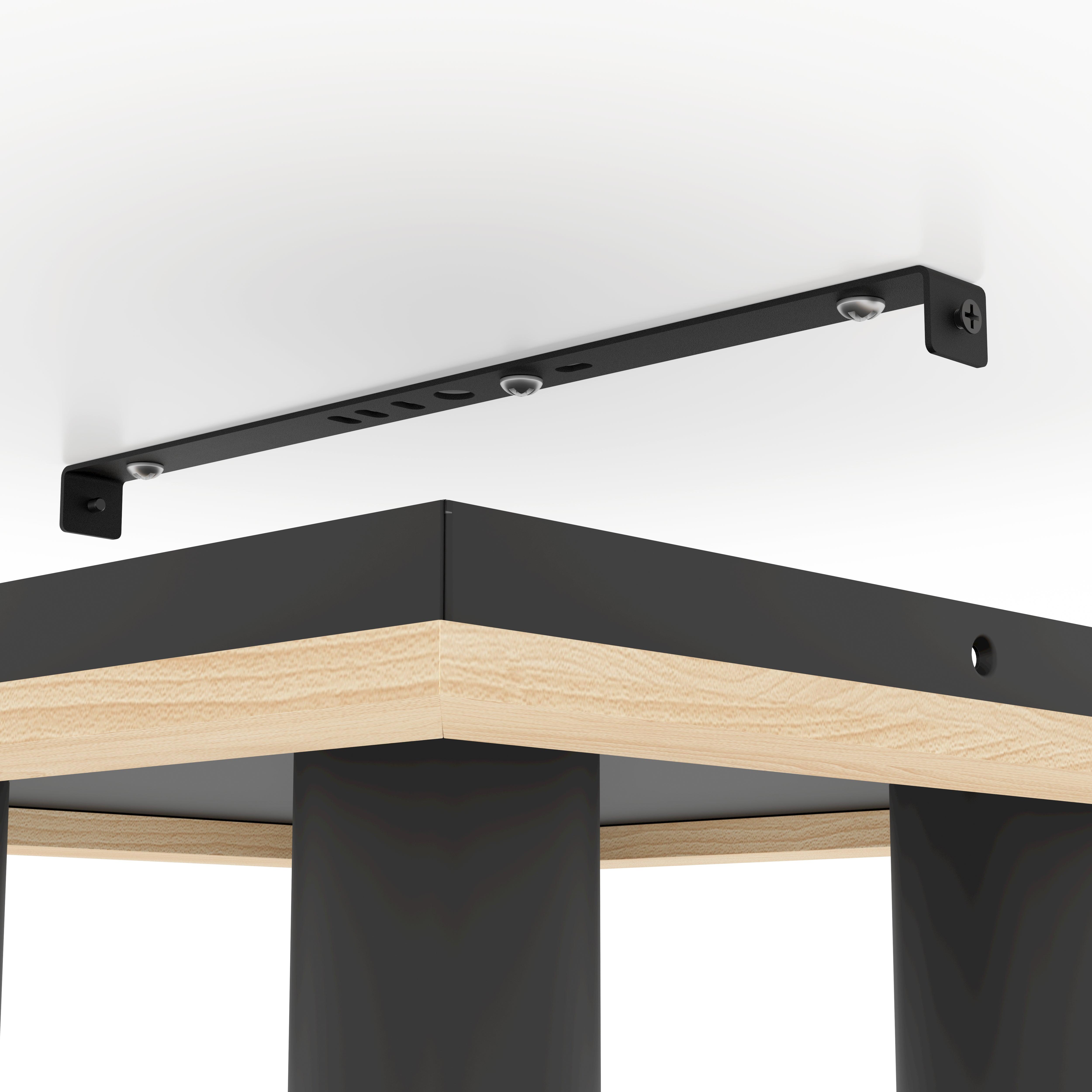 eglo valcasotto 1 black wood 4 light square ceiling flush kitchen lighting 