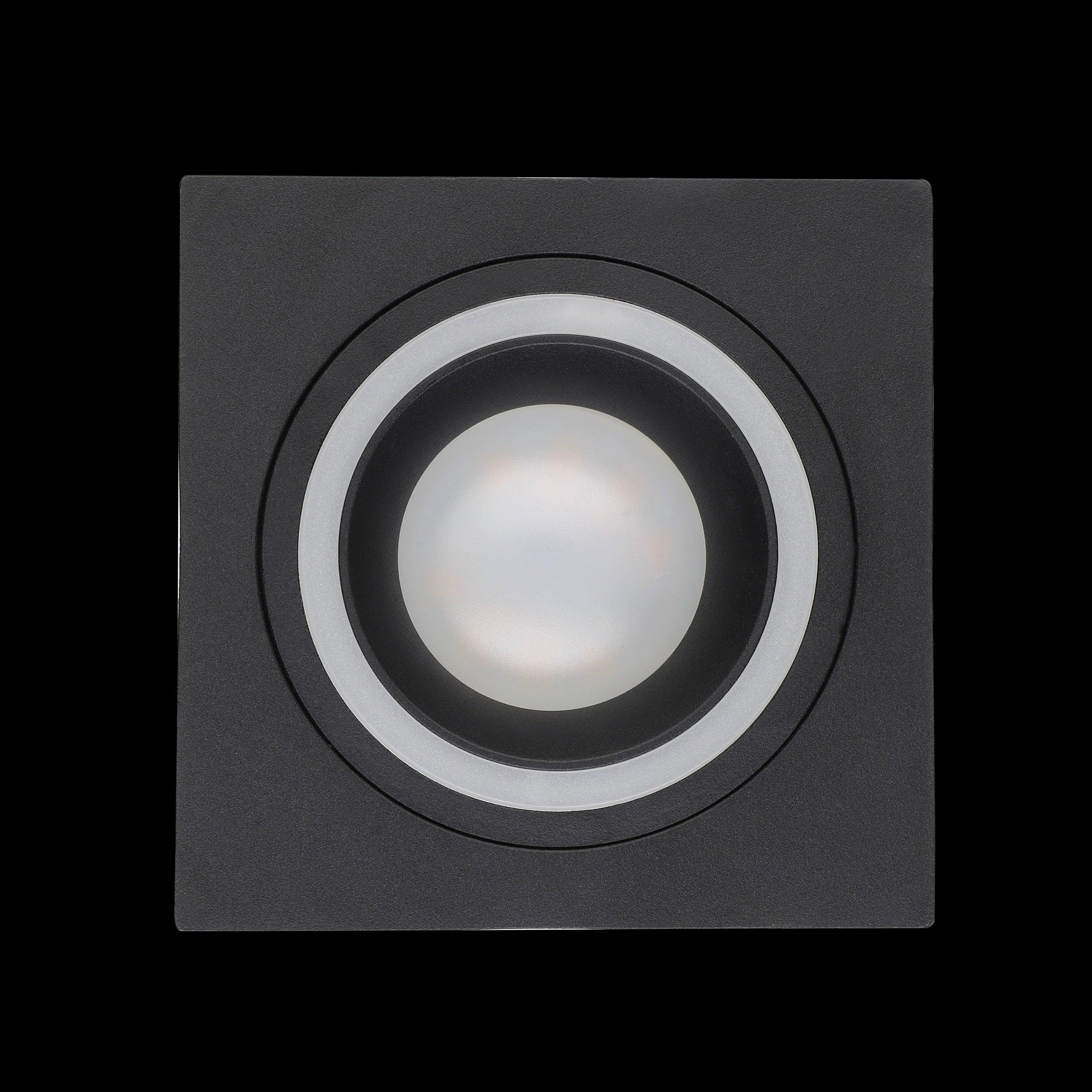 eglo carosso black square recessed ceiling spotlight kitchen lighting 