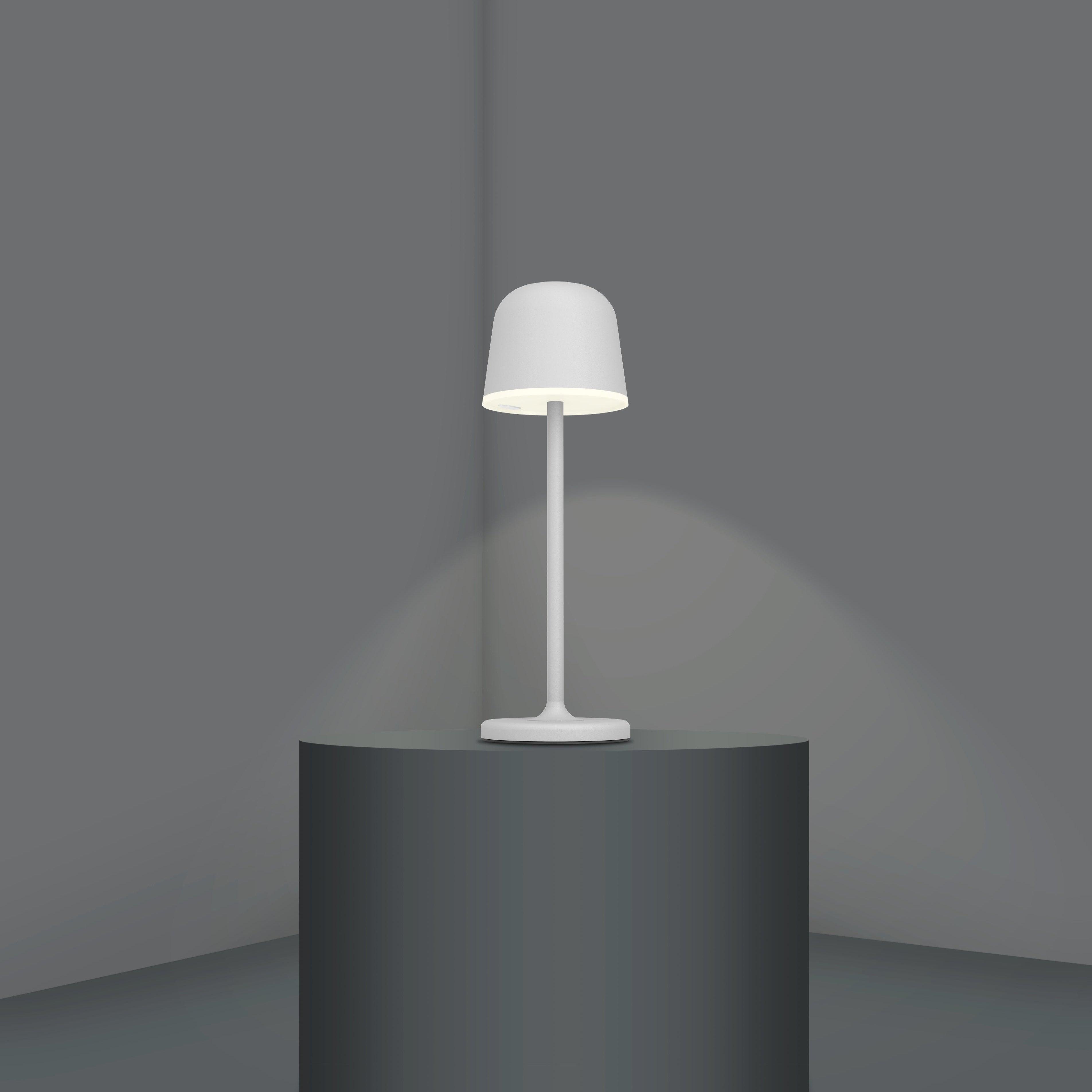 eglo mannera grey cordless led outdoor table lamp living room image