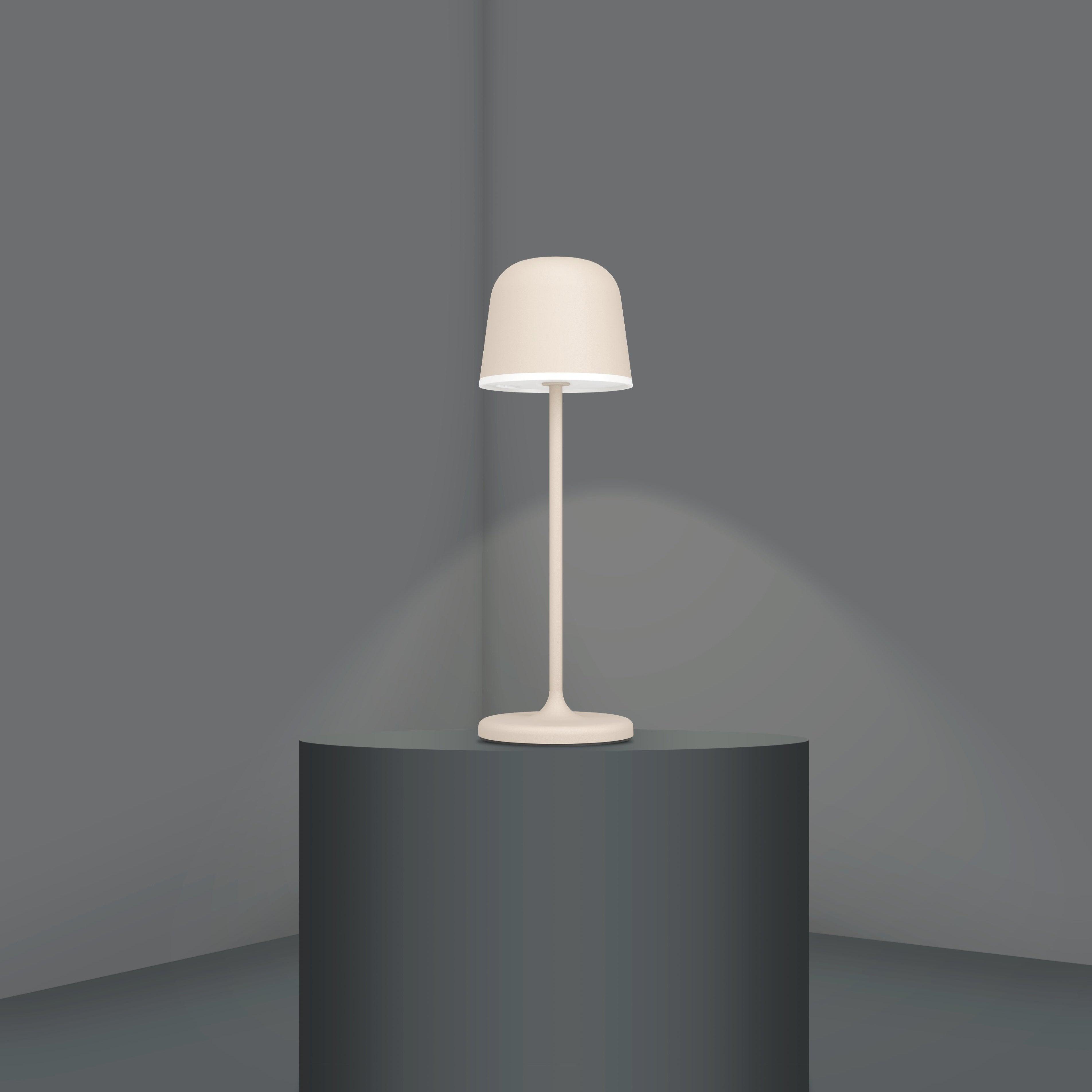 eglo mannera sand cordless led outdoor table lamp living room image