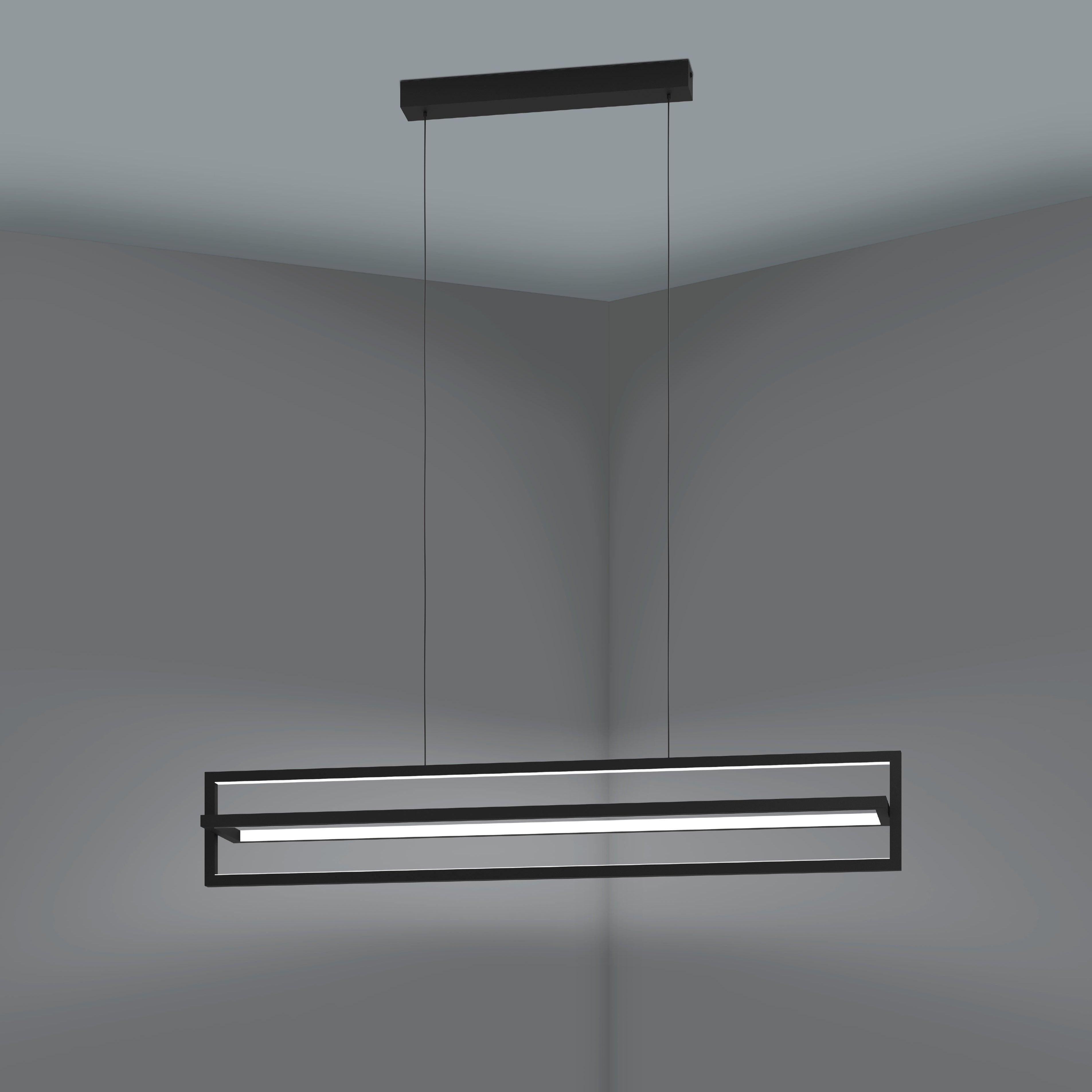 eglo siberia led black steel ceiling pendant living room image