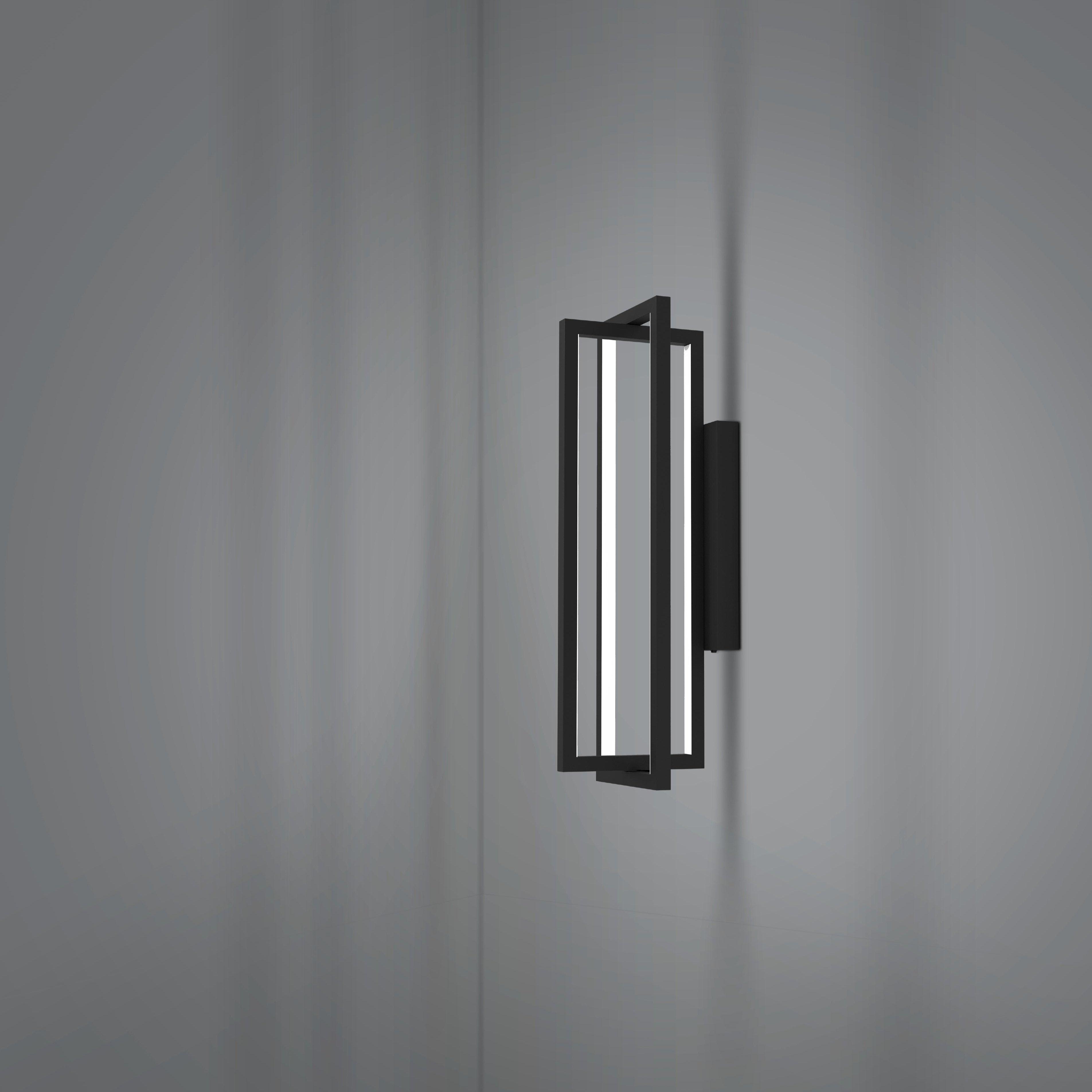 eglo siberia black led wall light living room image