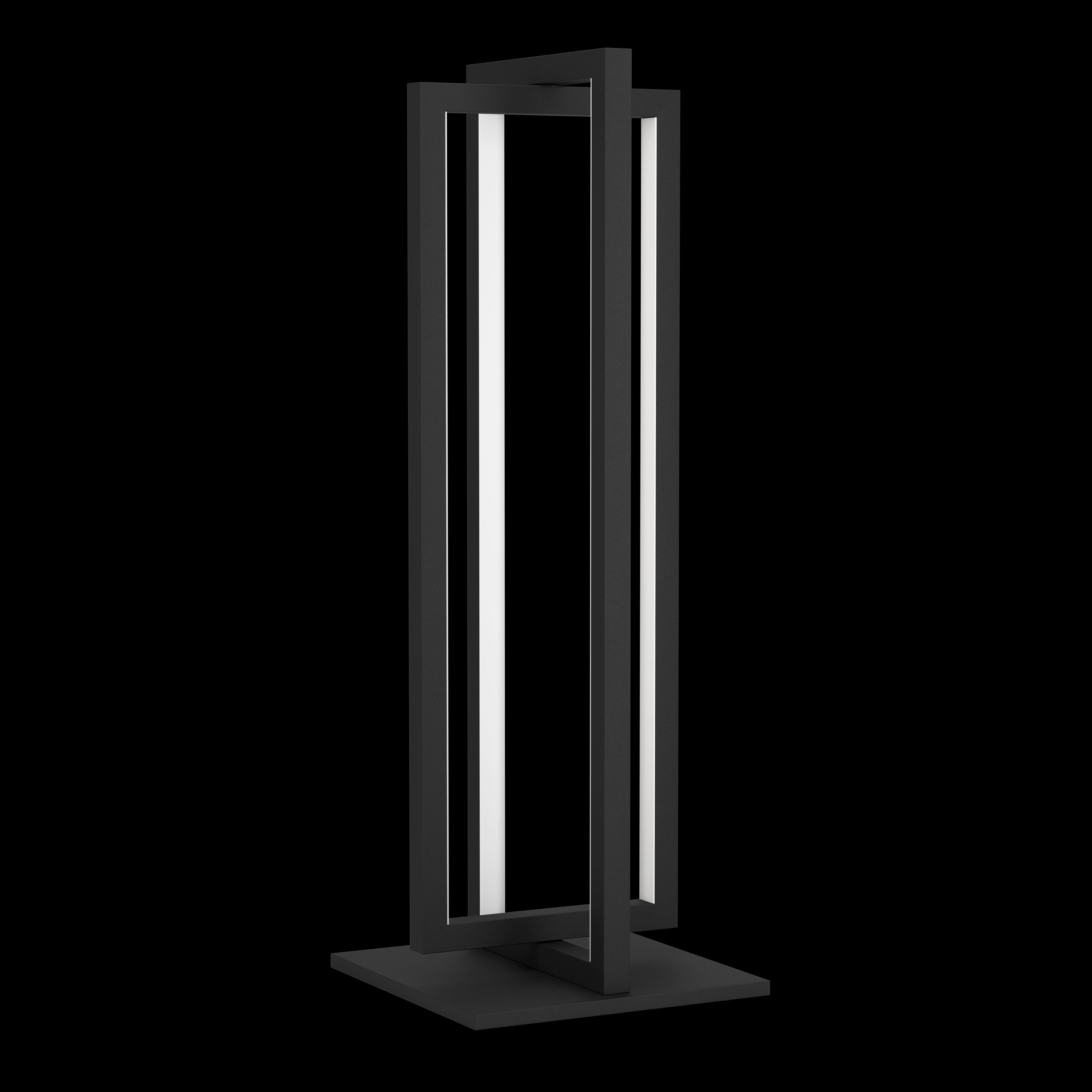 eglo siberia black led table lamp living room close up